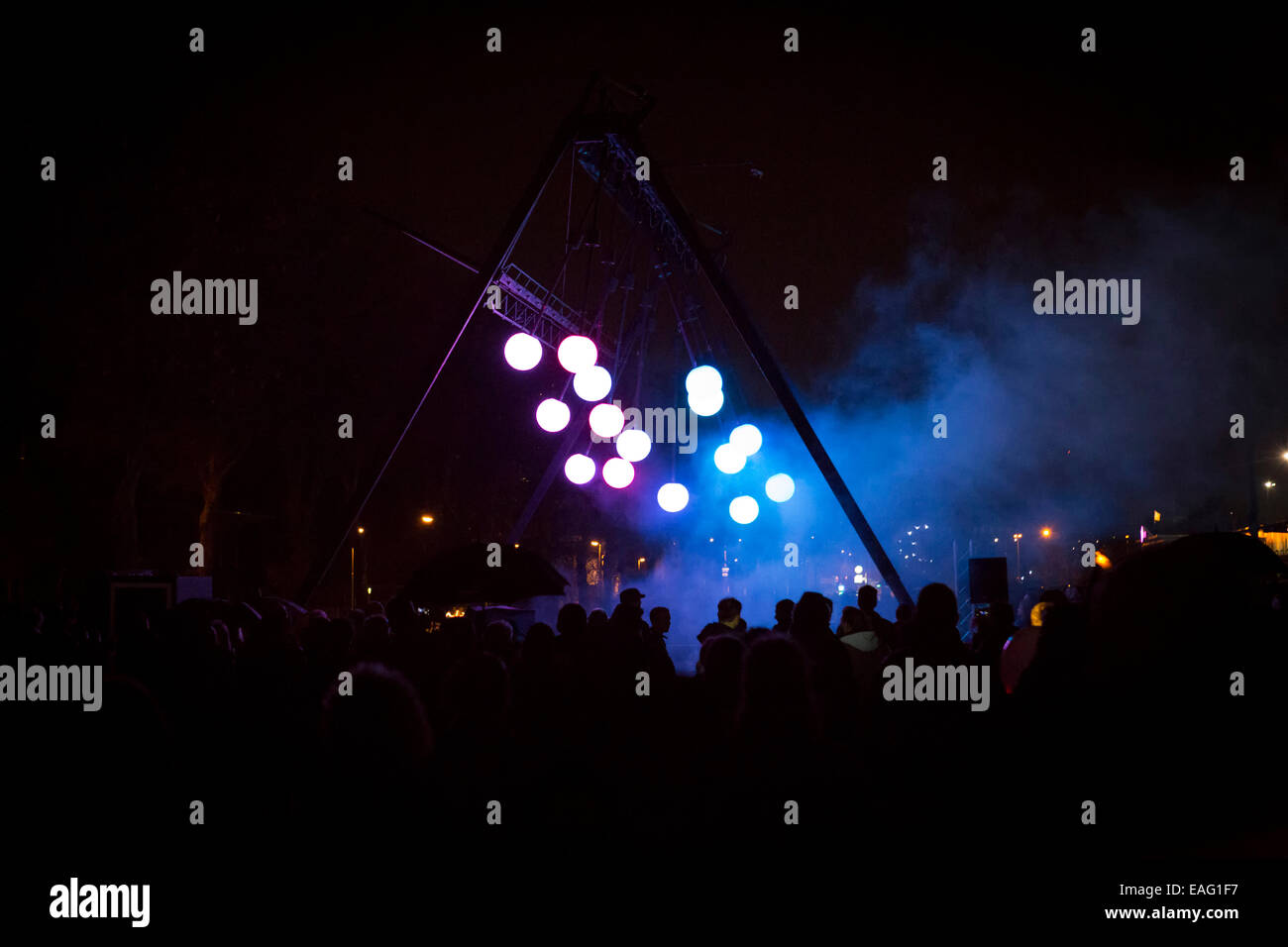 Candela di Eindhoven light festival Foto Stock