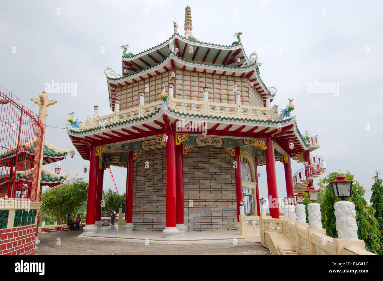 Tempio buddista a Cebu, Filippine, Sud-est asiatico Foto Stock