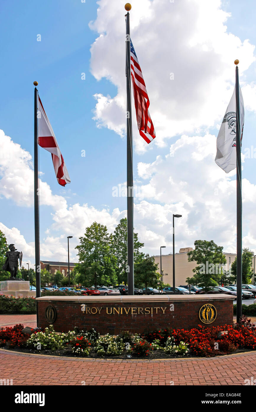 Troy University nel centro di Montgomery in Alabama Foto Stock