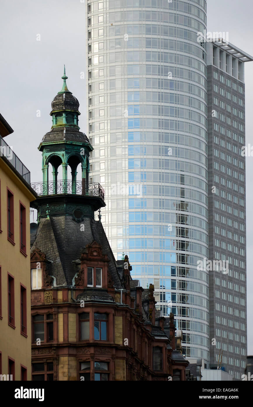 Lo stile di costruzione di contrasti Foto Stock