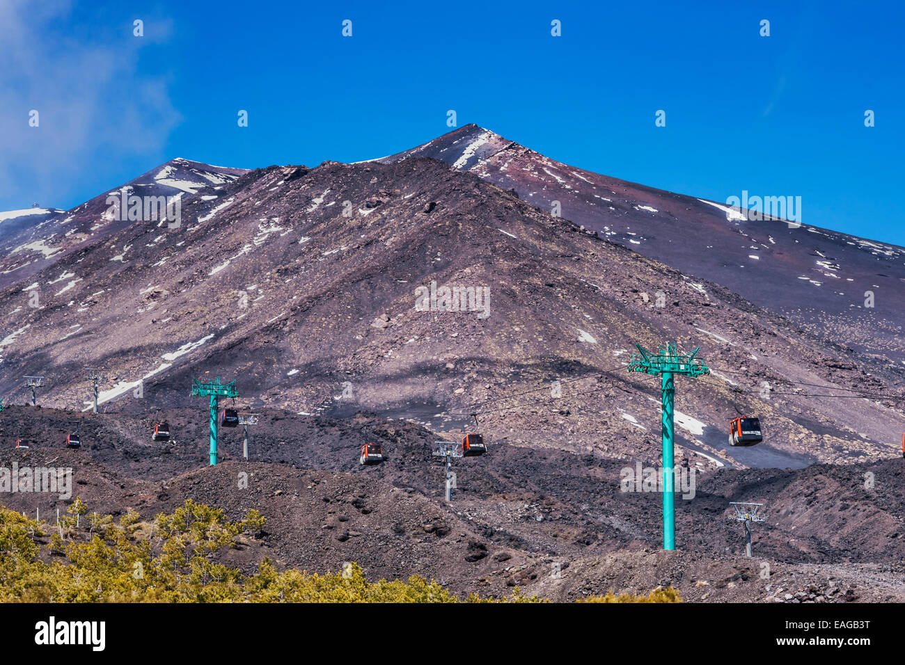 Il 21 giugno 2013 il Monte Etna è stato aggiunto alla lista dei siti del Patrimonio Mondiale dell'UNESCO, Sicilia, Italia, Europa Foto Stock