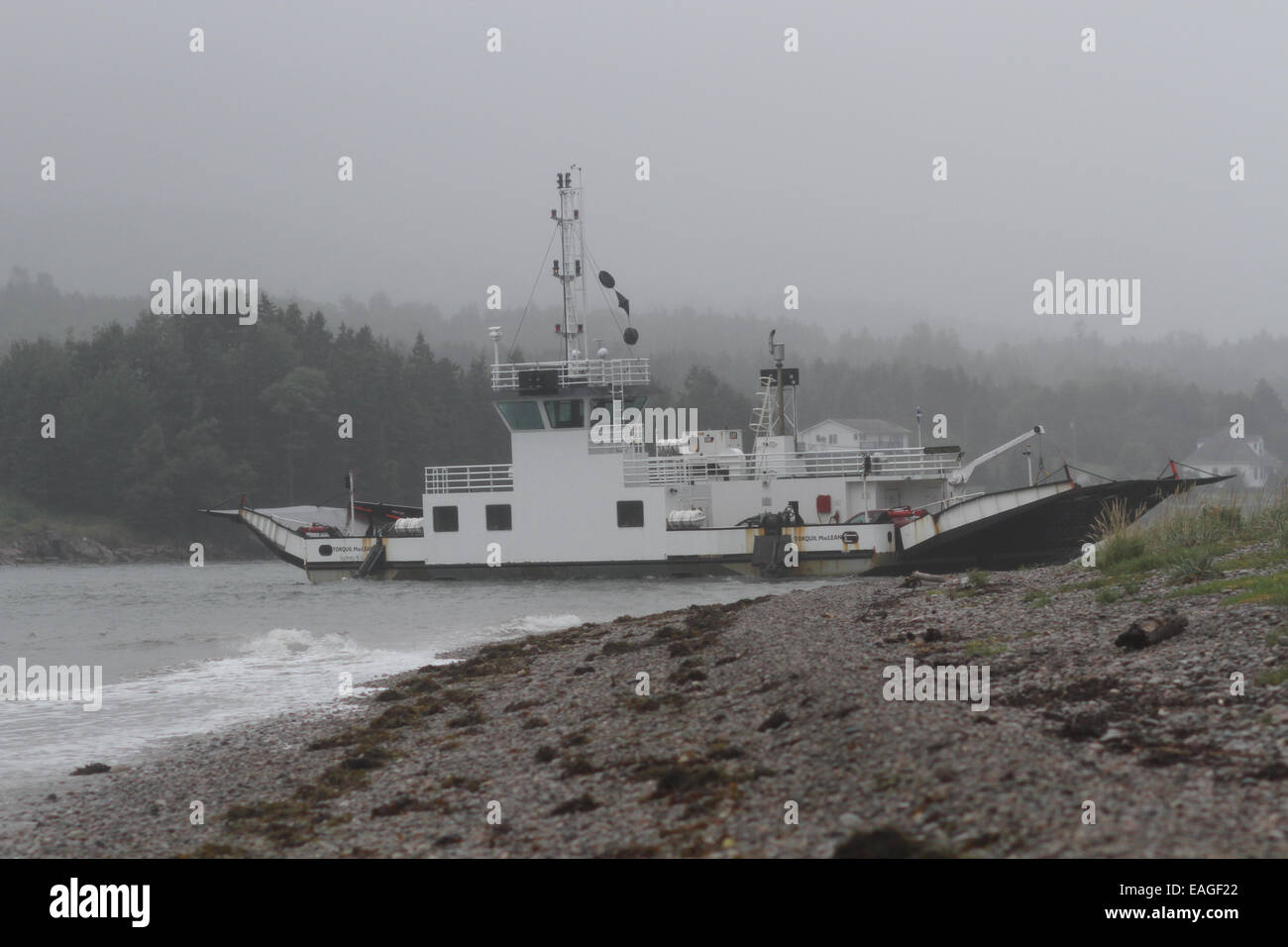 Il Traghetto Englishtown in Nova Scotia Foto Stock