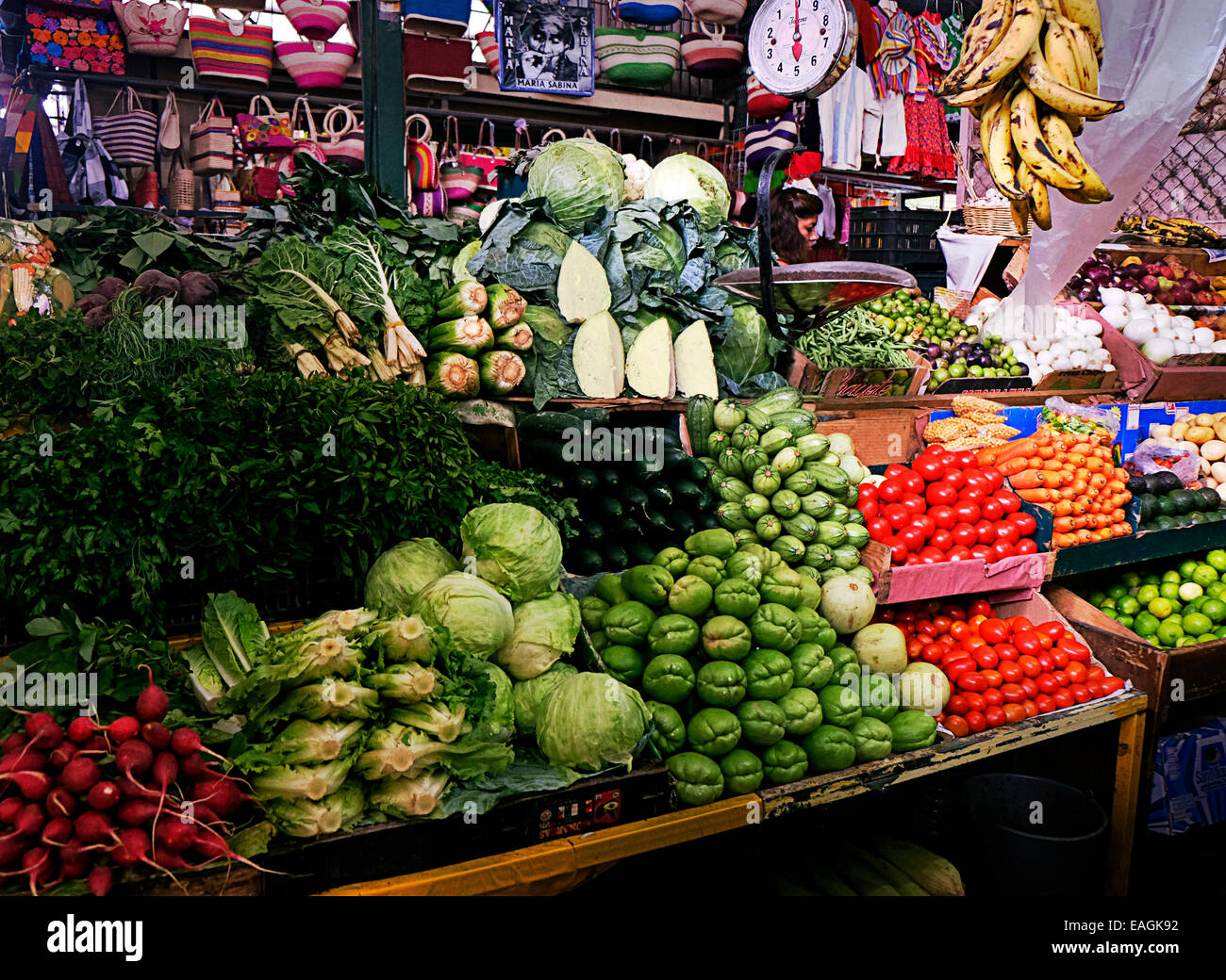 Mercato Stall a Oaxaca Città Messico Foto Stock