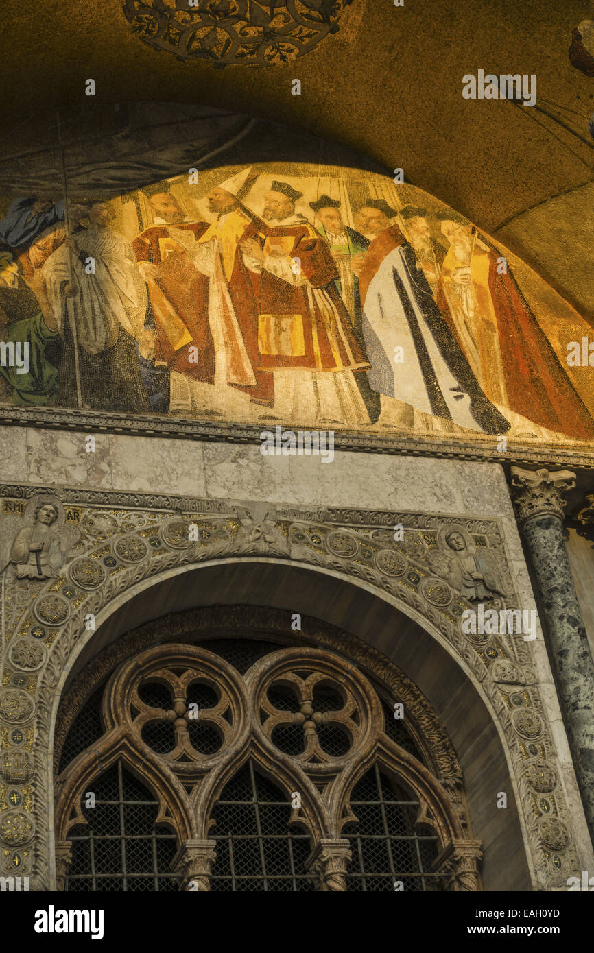 Basilica di San Marco, Piazza San Marco, Venezia, Veneto, Italia Foto Stock