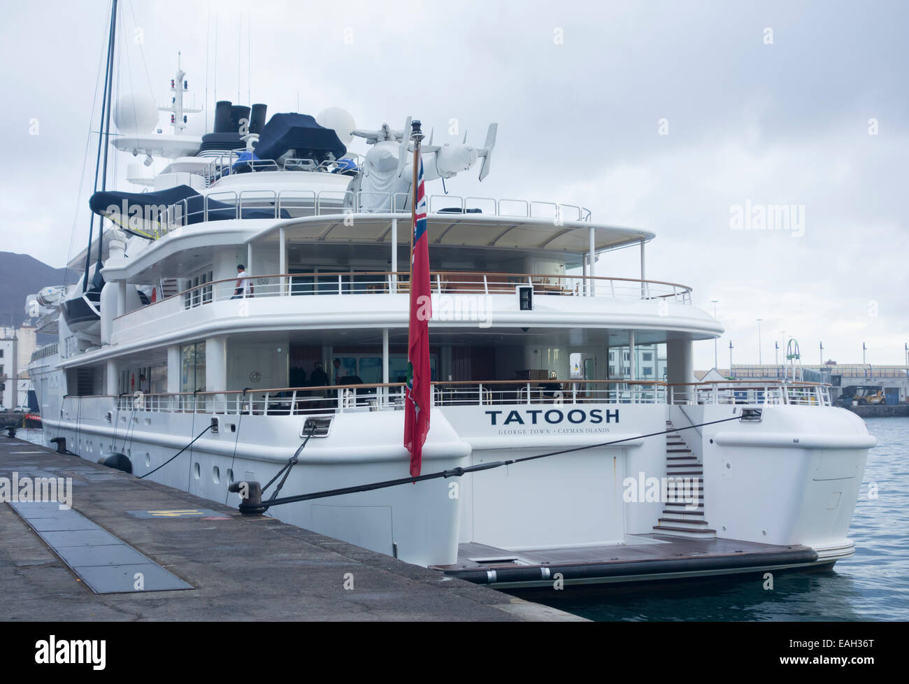 Tatoosh superyacht, di proprietà di Microsoft co-fondatore Paul Allen Foto Stock