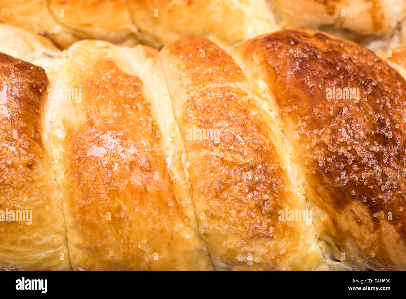 Tradizionale rumena Natale e Pasqua torta Cozonac Closeup Foto Stock