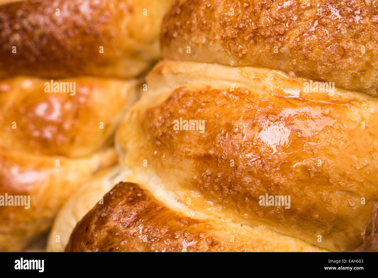 Tradizionale rumena Natale e Pasqua torta Cozonac Closeup Foto Stock