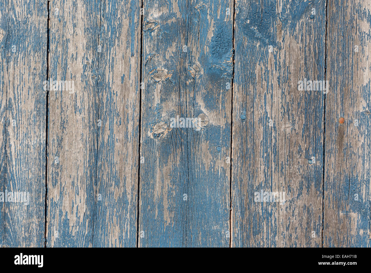 Il vecchio granaio in legno con scheda distressed vernice blu. Foto Stock