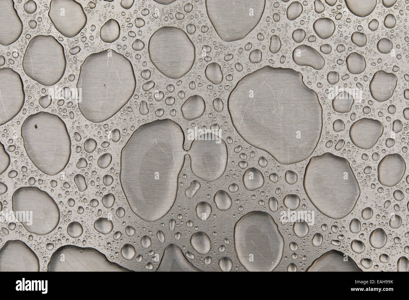 Gocce d'acqua sulla ancora. Bacground astratto Foto Stock