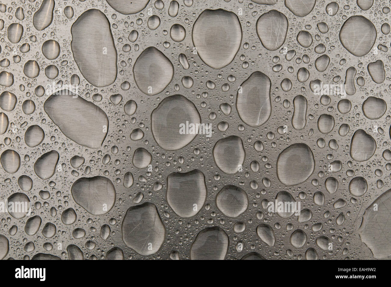 Gocce d'acqua sulla ancora. Bacground astratto Foto Stock