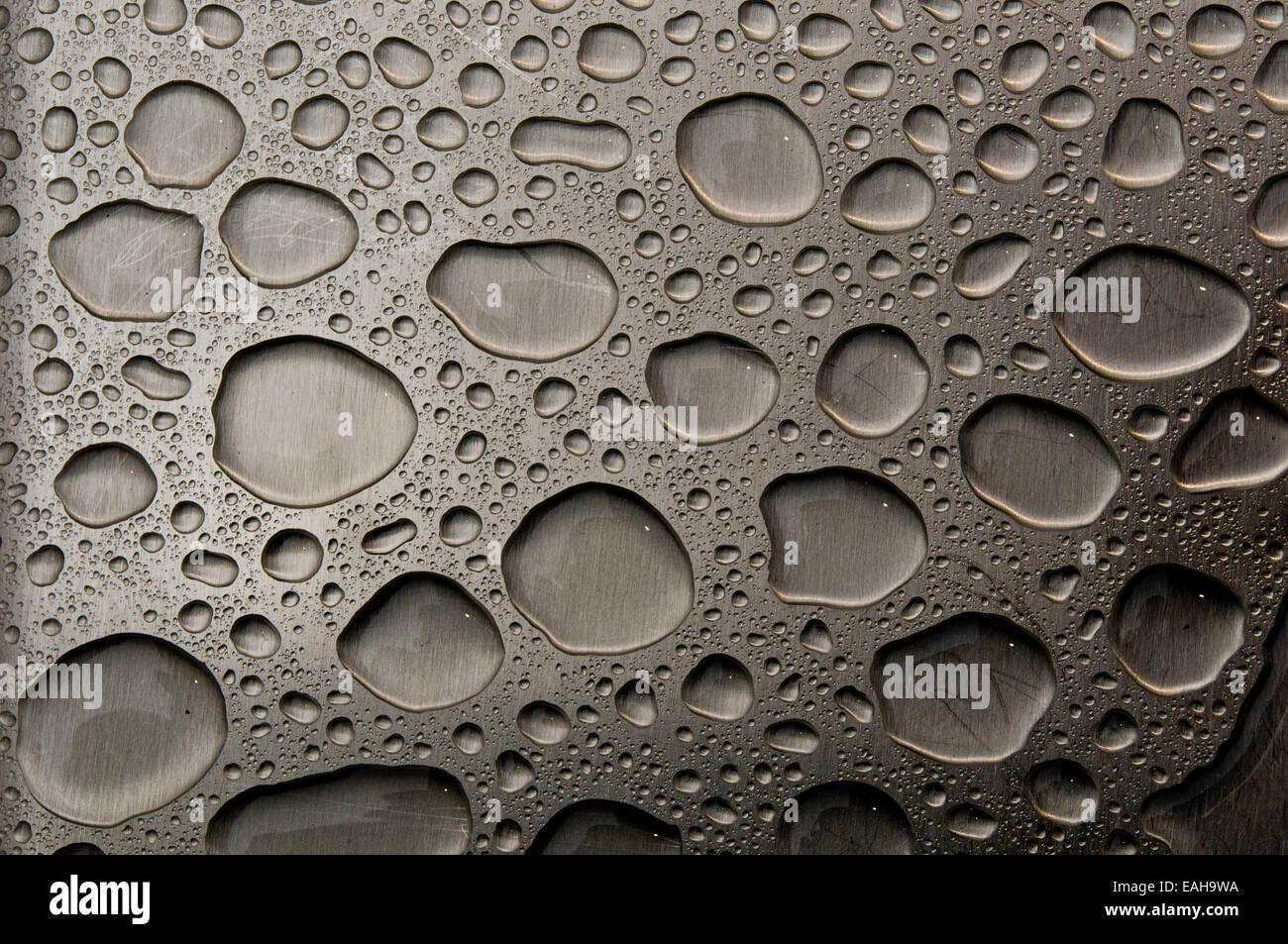 Gocce d'acqua sulla ancora. Bacground astratto Foto Stock