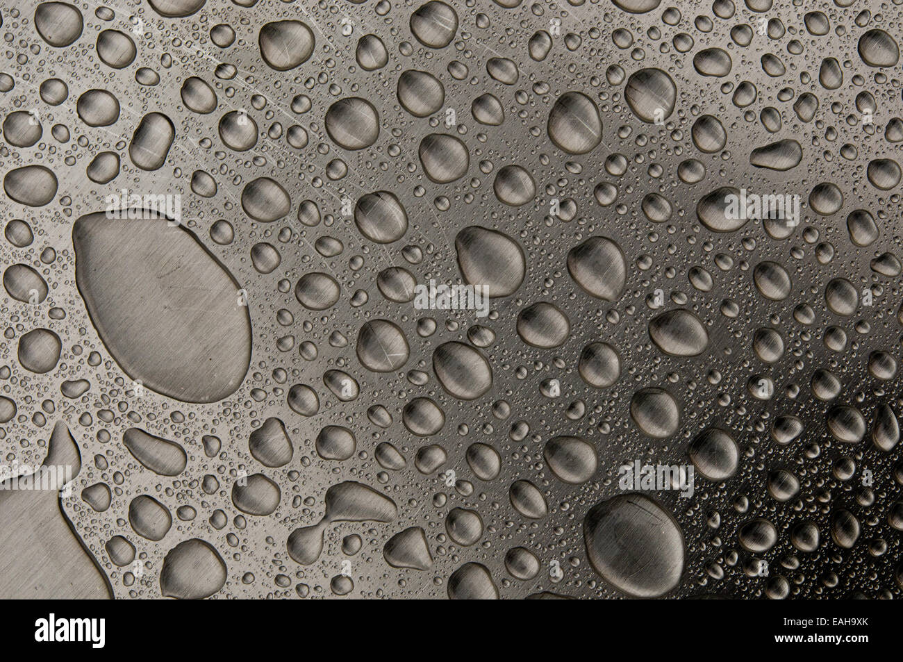 Gocce d'acqua sulla ancora. Bacground astratto Foto Stock