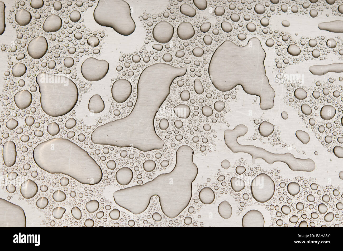 Gocce d'acqua sulla ancora. Bacground astratto Foto Stock