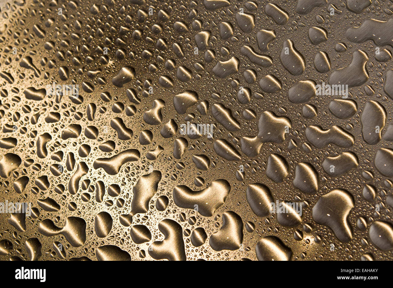 Gocce d'acqua sulla ancora. Bacground astratto Foto Stock