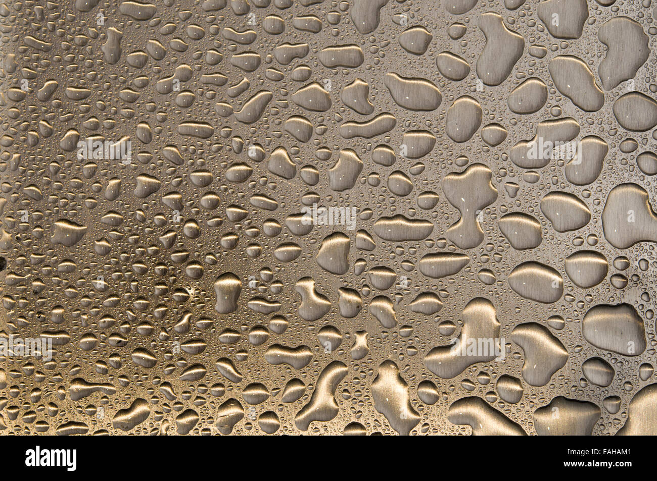 Gocce d'acqua sulla ancora. Bacground astratto Foto Stock