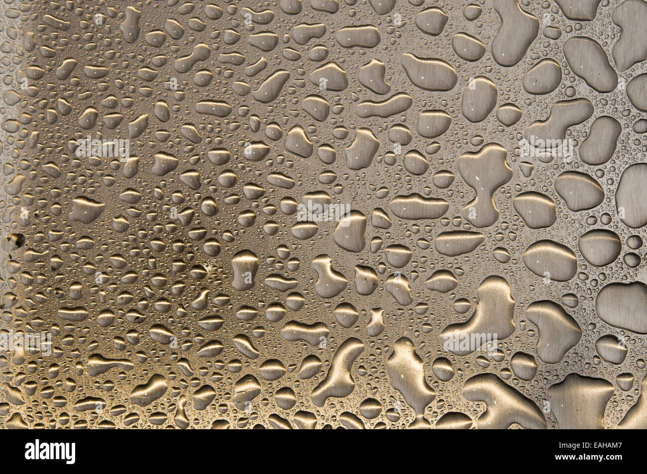 Gocce d'acqua sulla ancora. Bacground astratto Foto Stock