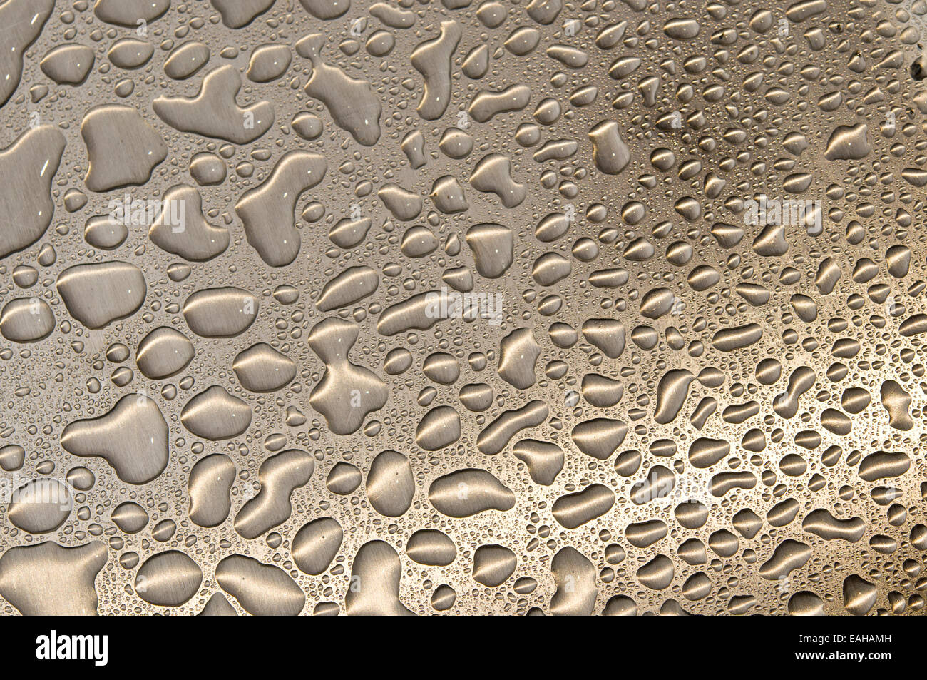 Gocce d'acqua sulla ancora. Bacground astratto Foto Stock