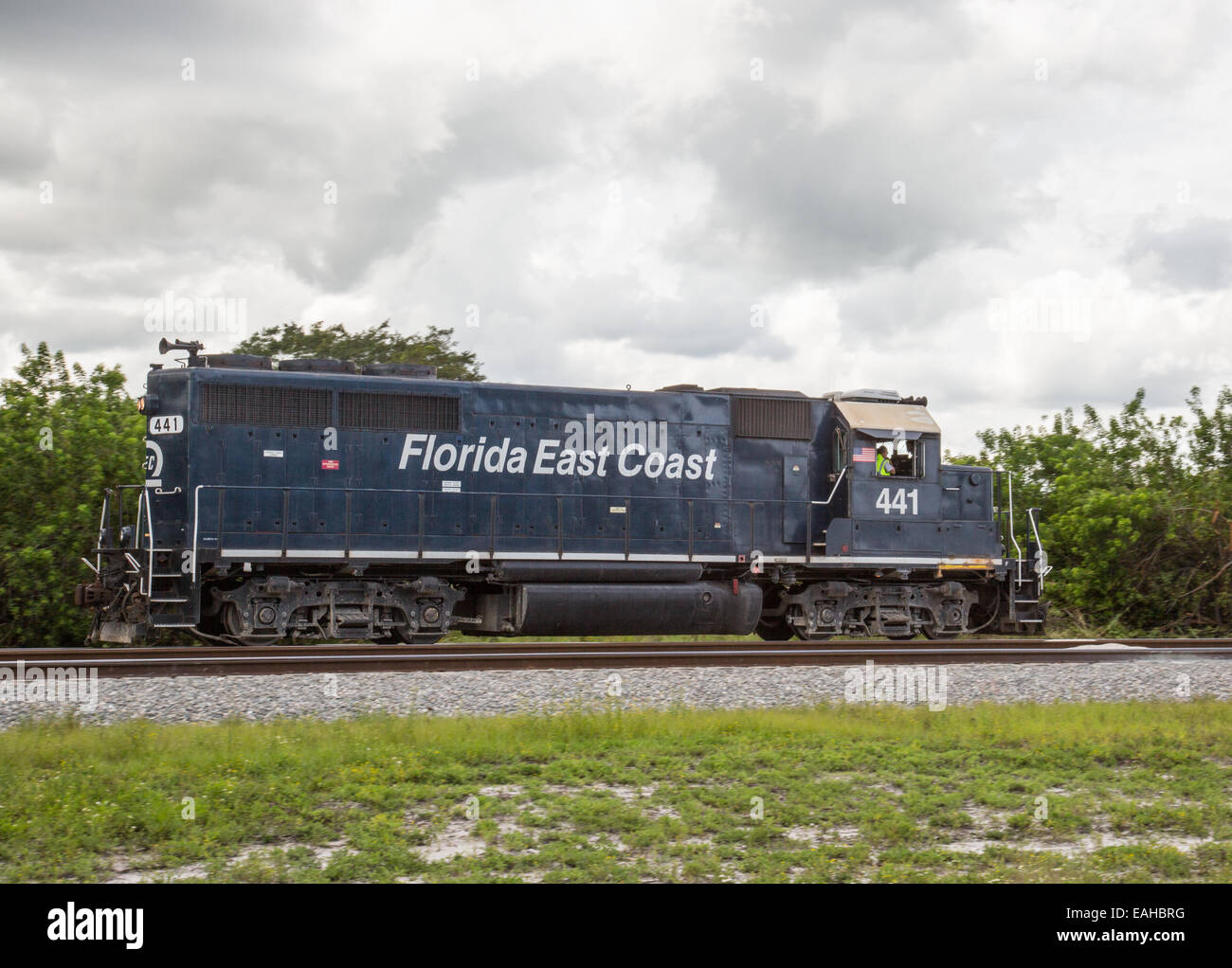 Florida East Coast Railroad locomotore Foto Stock