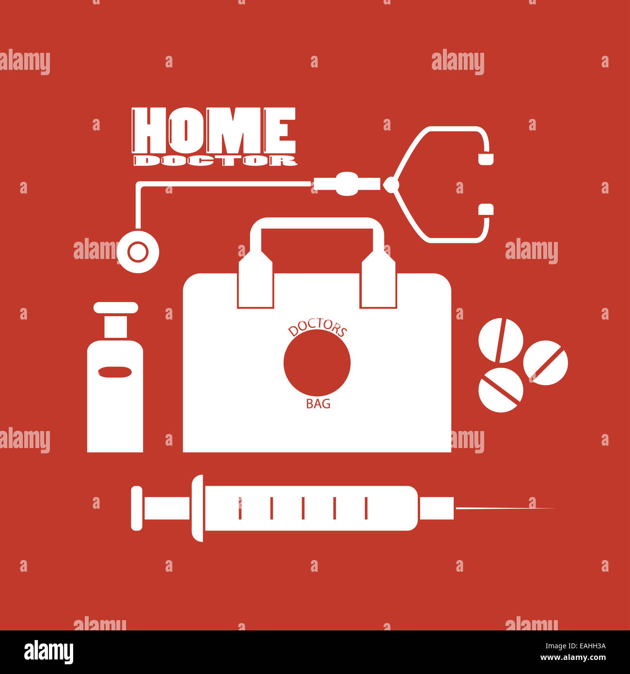 Medico del medico per il trattamento di un paziente Foto Stock