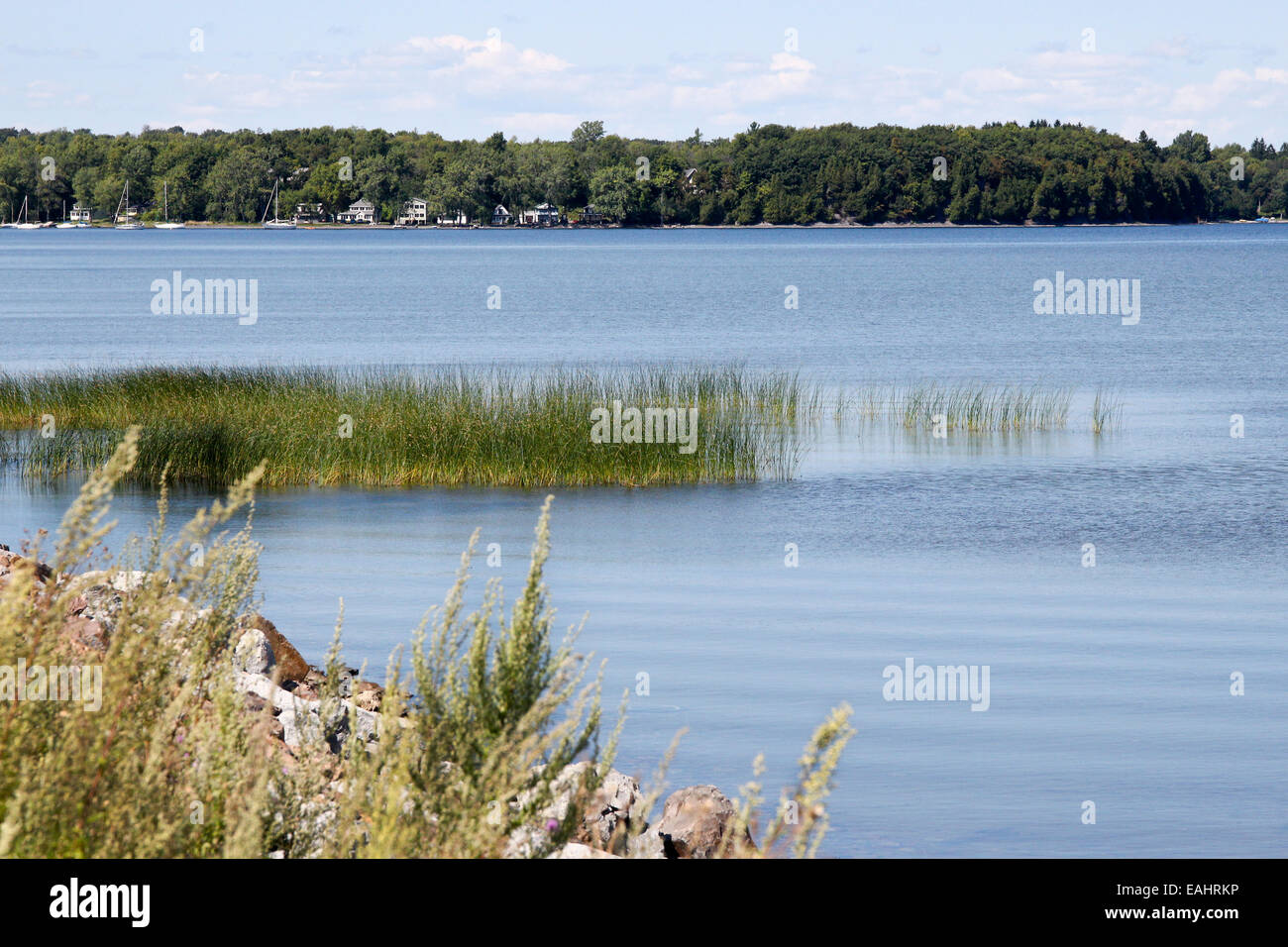 Lake Champlain bay Vermont USA America Foto Stock