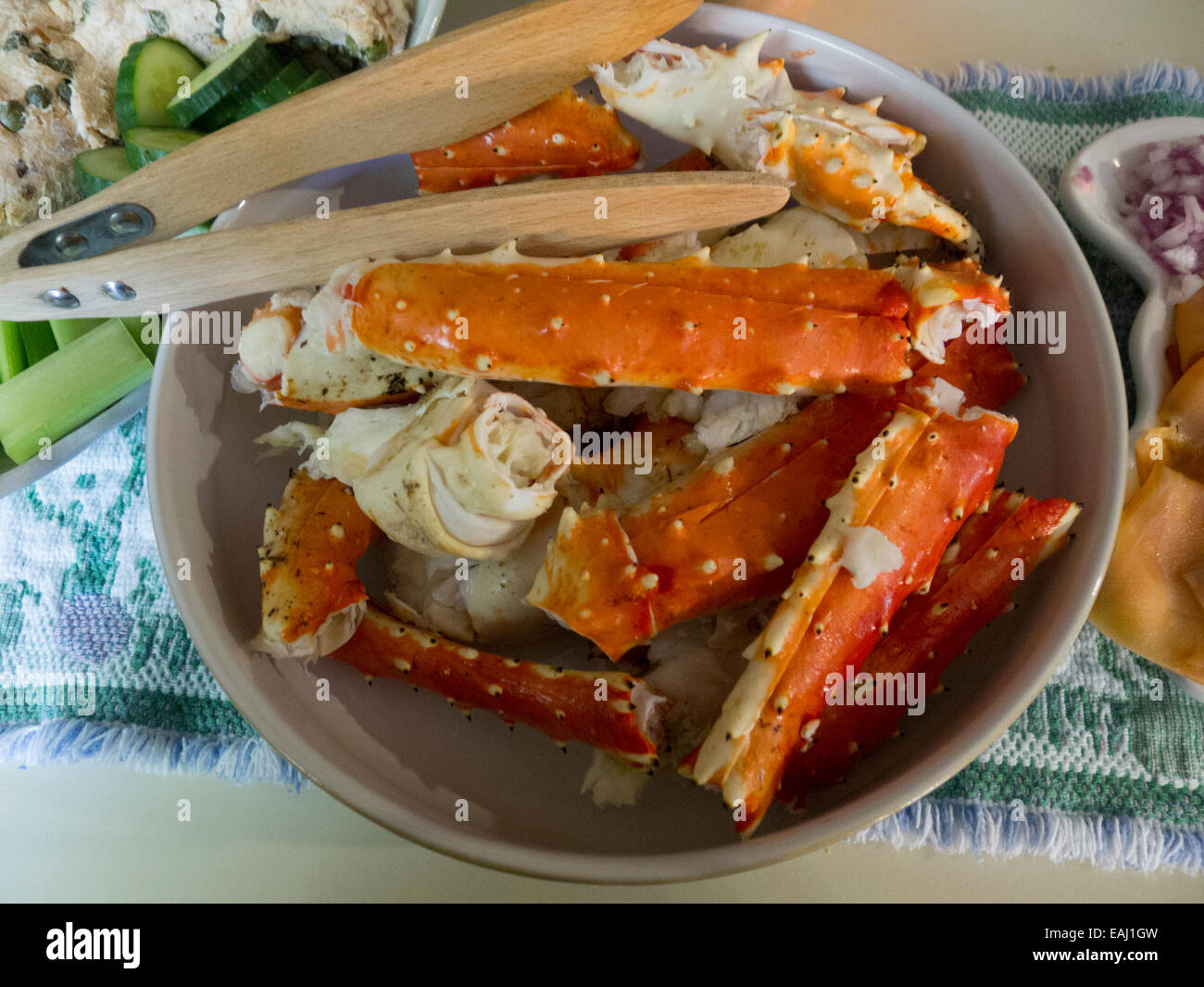 Re crab gambe. Foto Stock