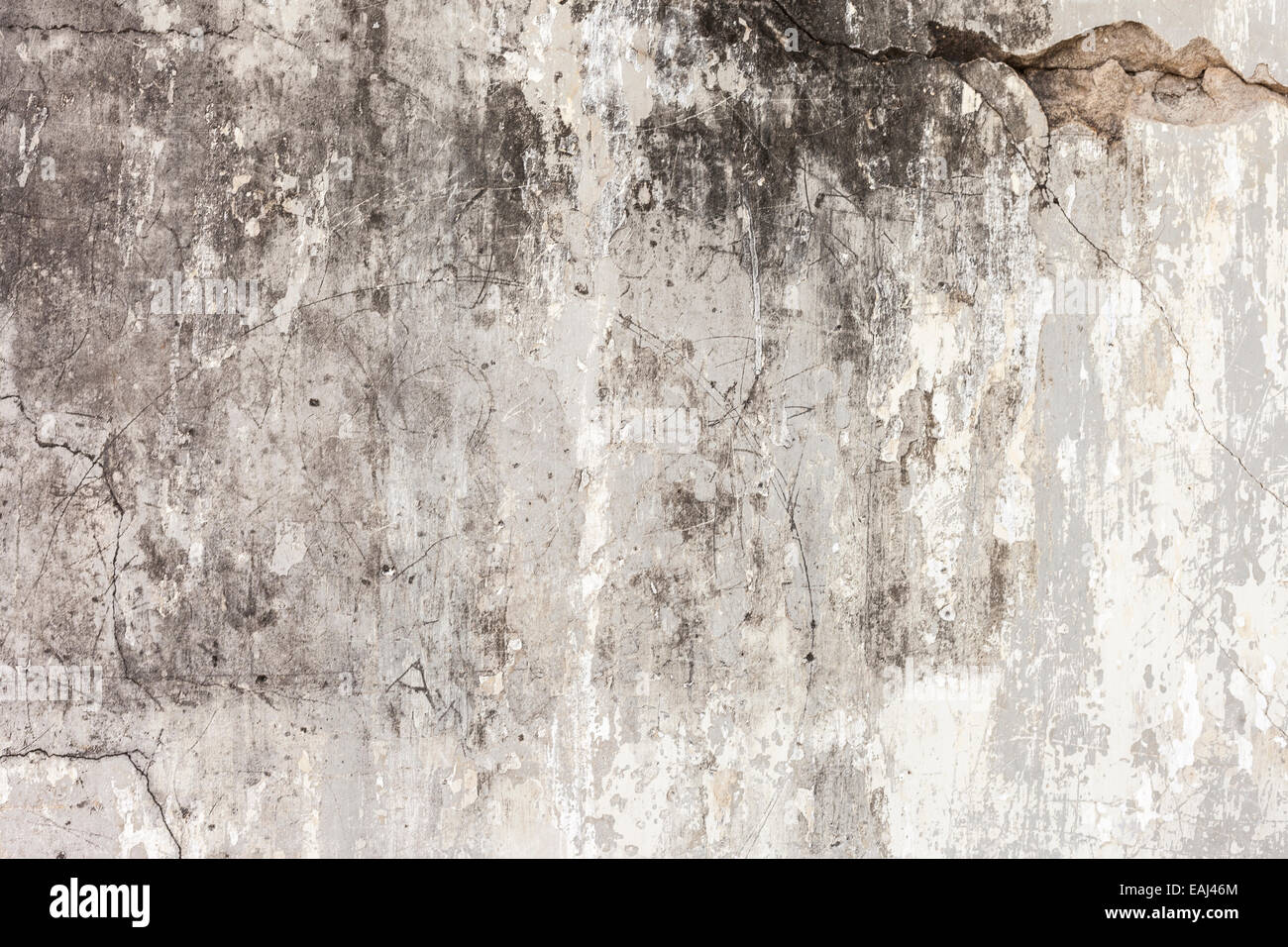 Grungy calcestruzzo vecchio muro di texture Foto Stock