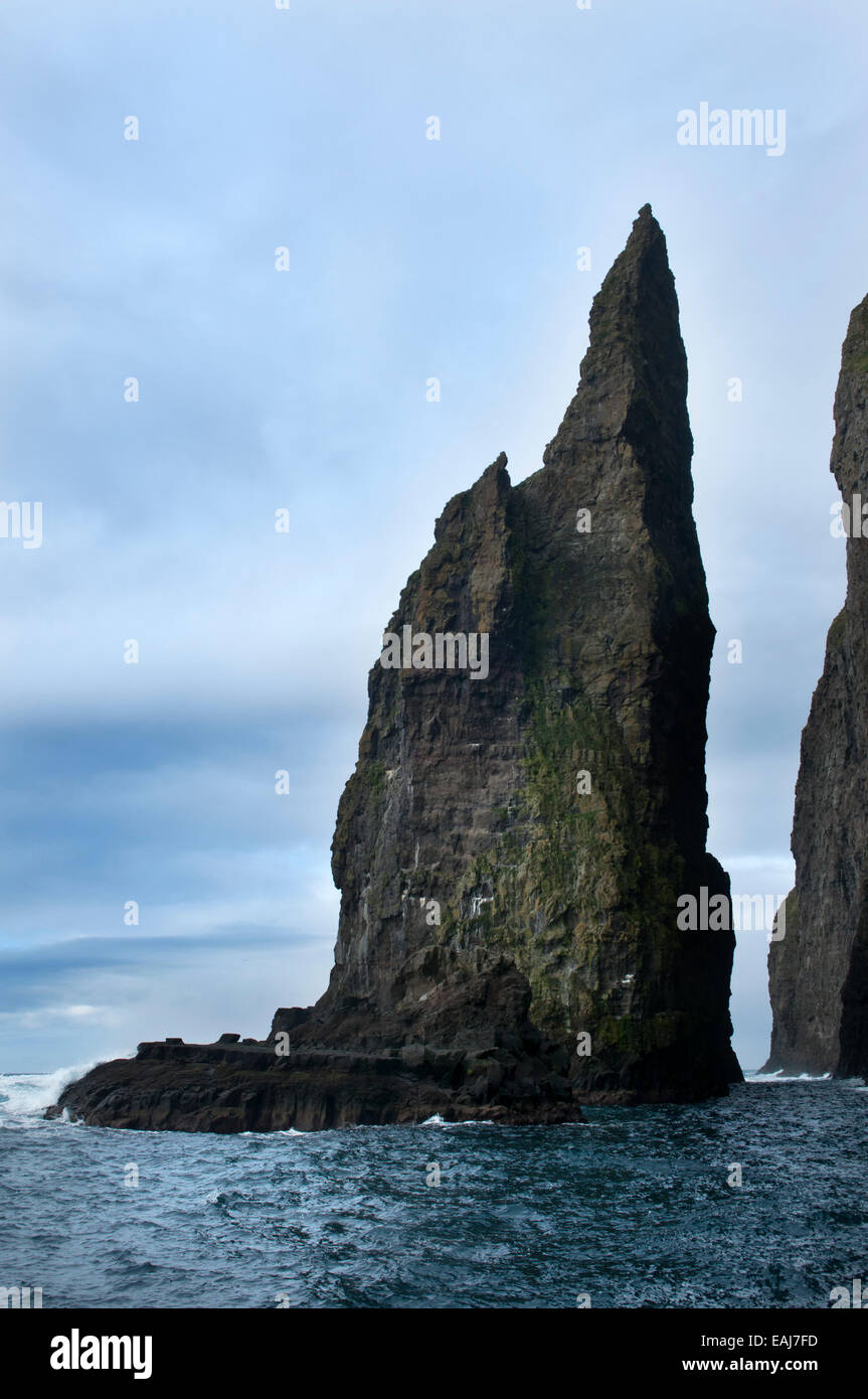 Vestmanna ripide scogliere, isole Faerøer Foto Stock