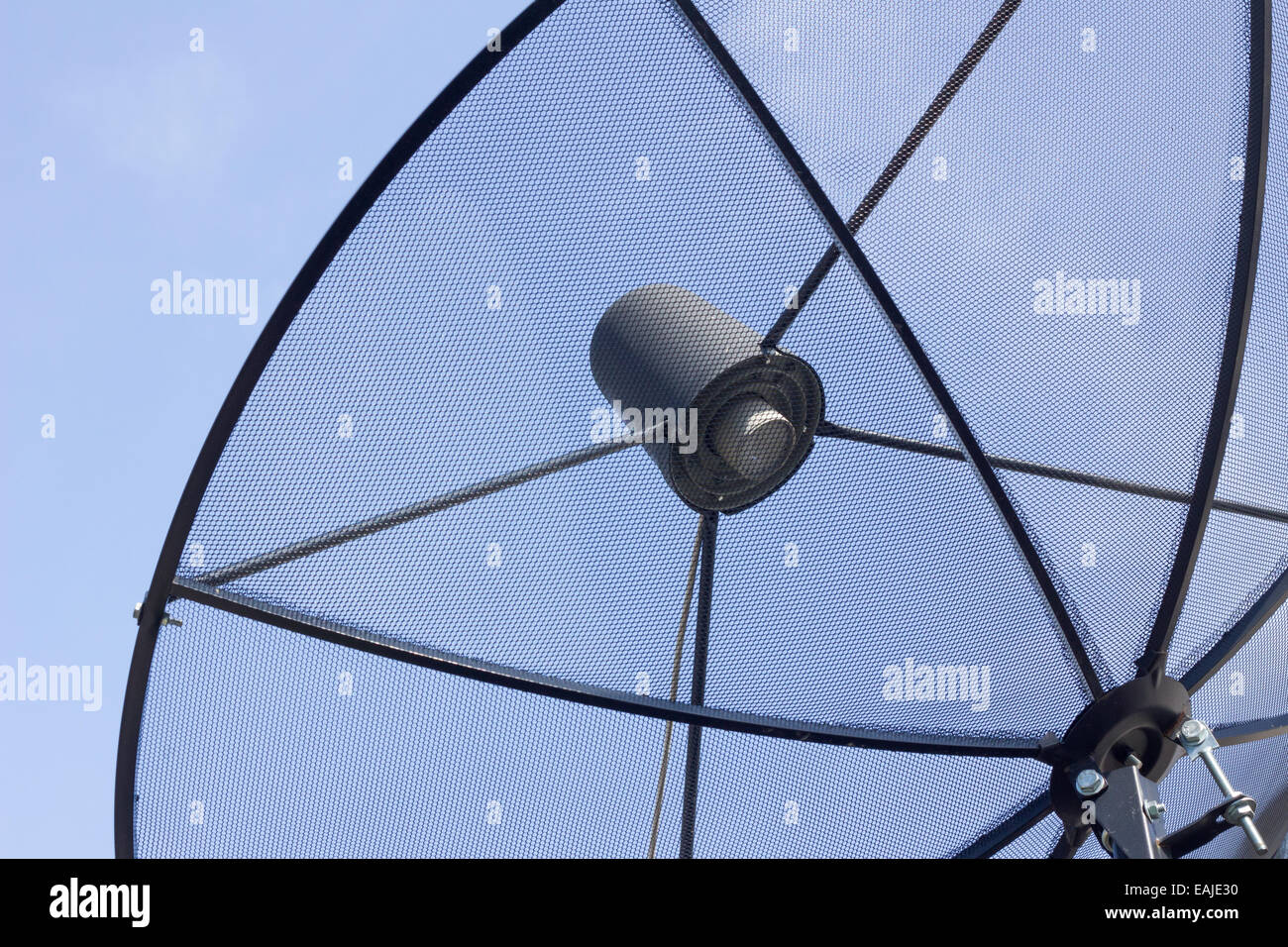 Primo piano del piatto suttelitte / astratto tecnologico Foto Stock