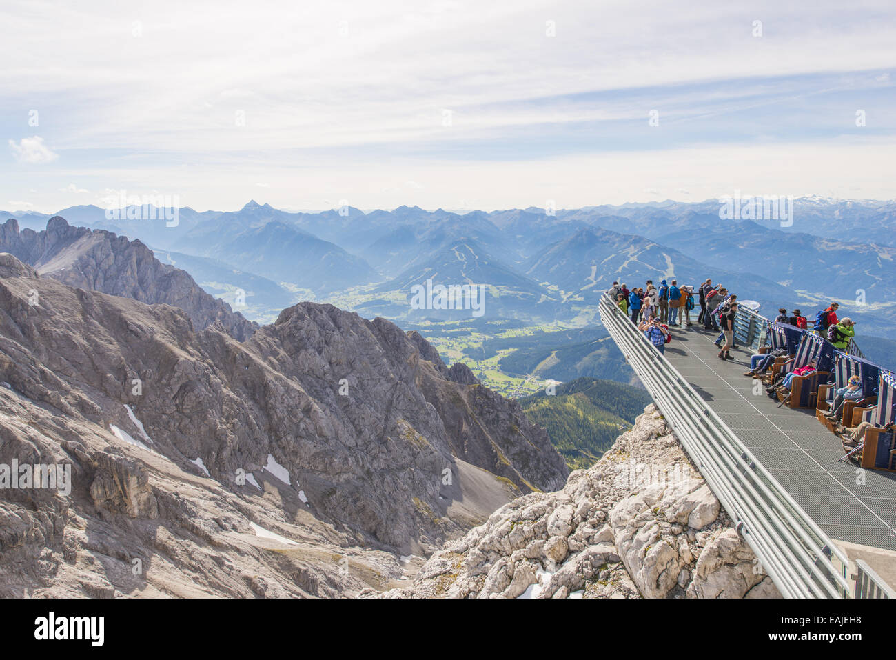 Dachstein, Stiria, Austria, Skywalk Foto Stock