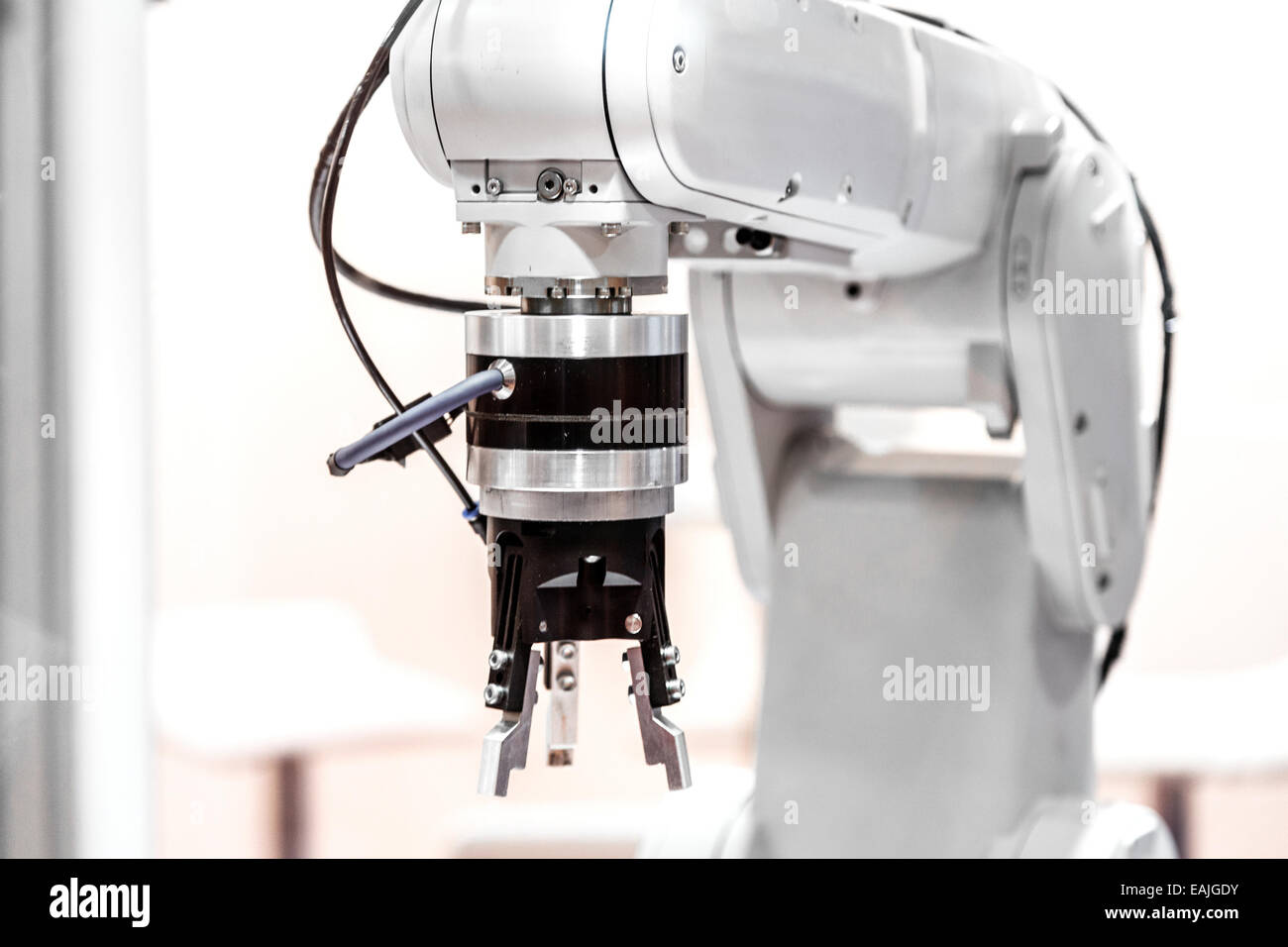 Robot industriale braccio Foto Stock
