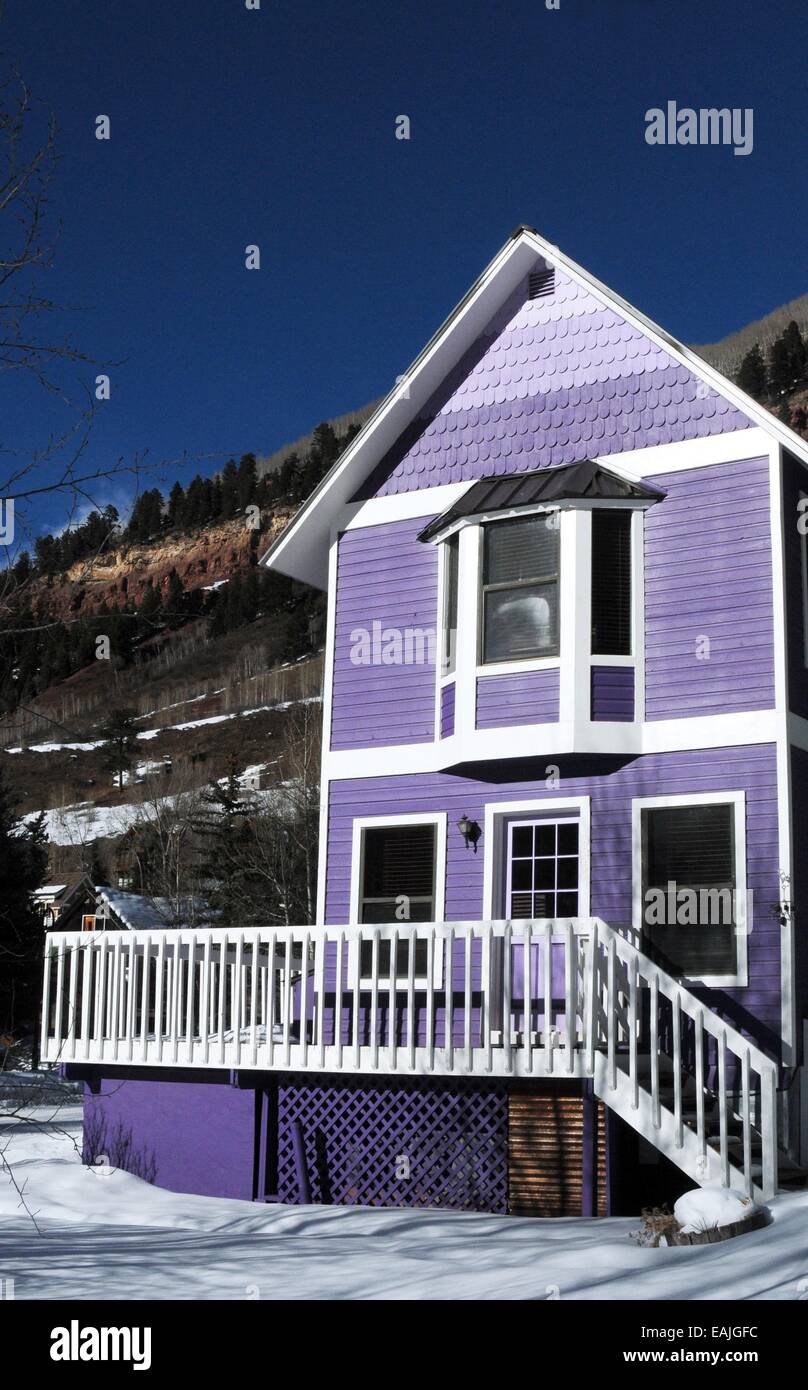 Color lavanda home in Colorado Foto Stock