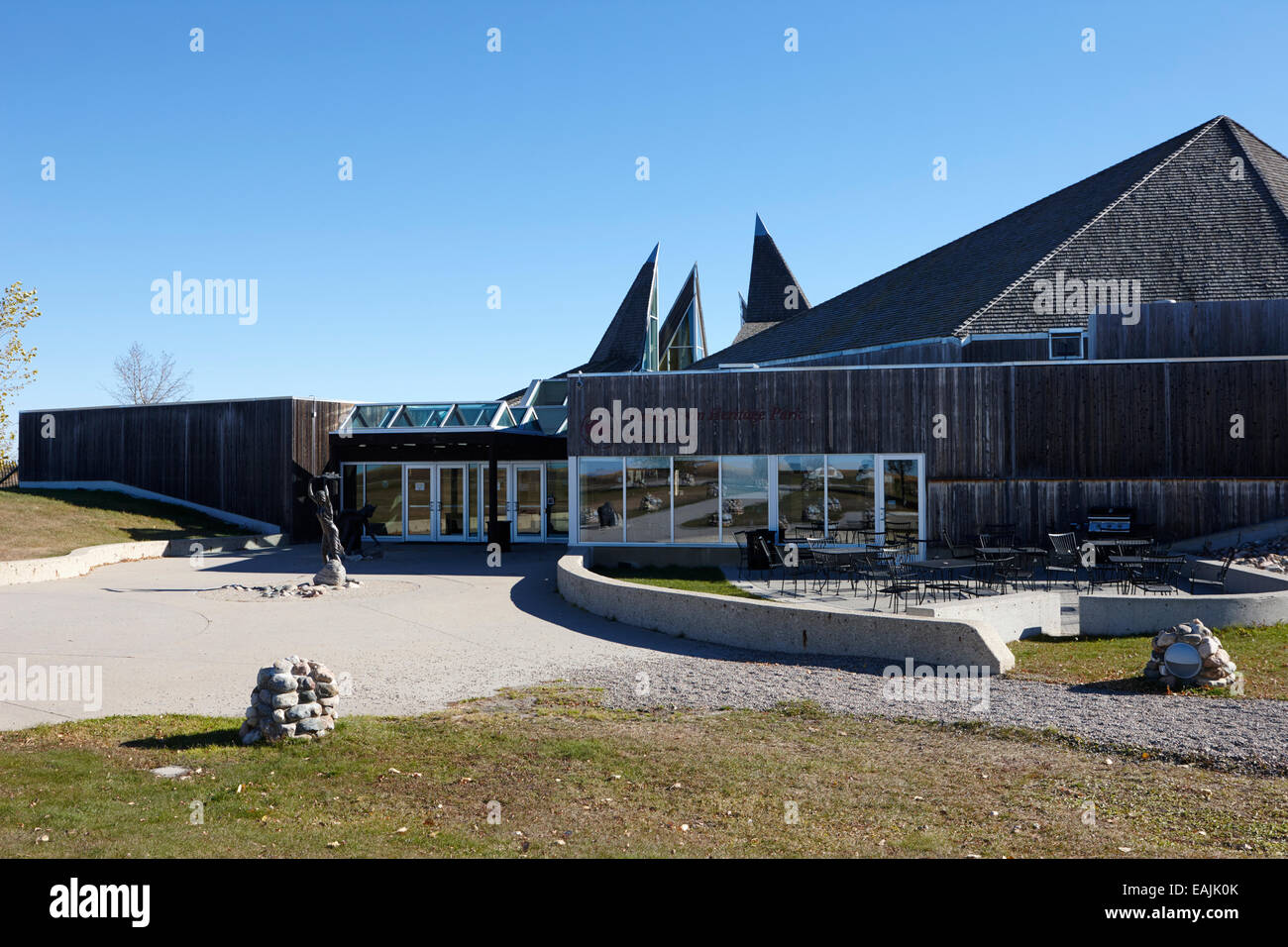 Wanuskewin heritage park saskatoon Saskatchewan Canada Foto Stock