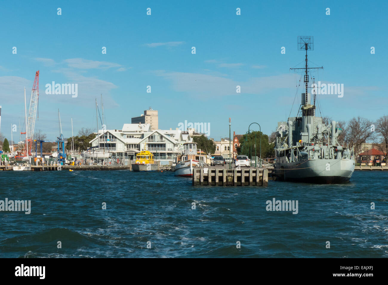 Marina a Williamstown, Melbourne, Victoria, Australia Foto Stock