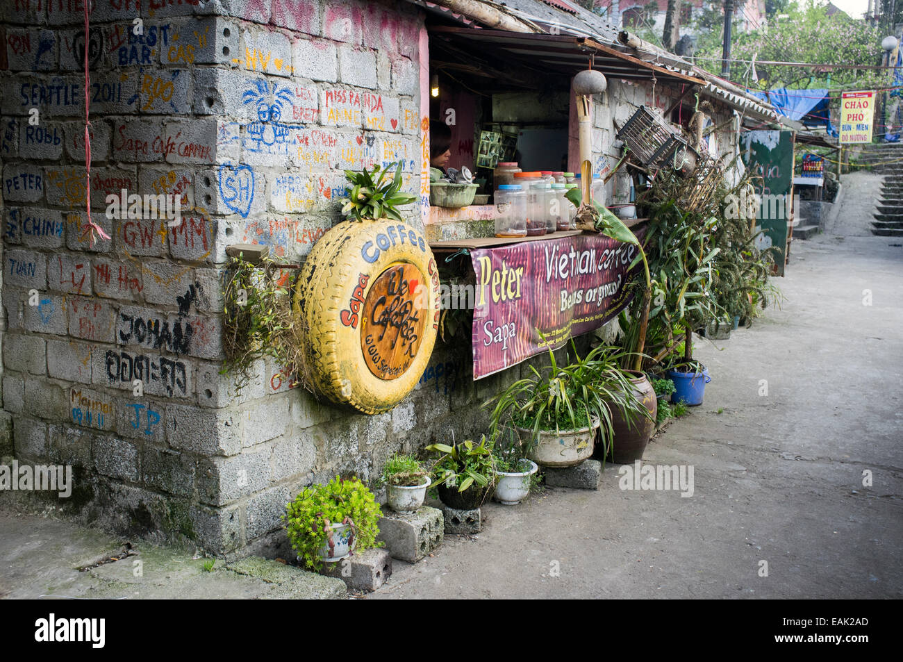 Città di Sapa Vietnam Foto Stock