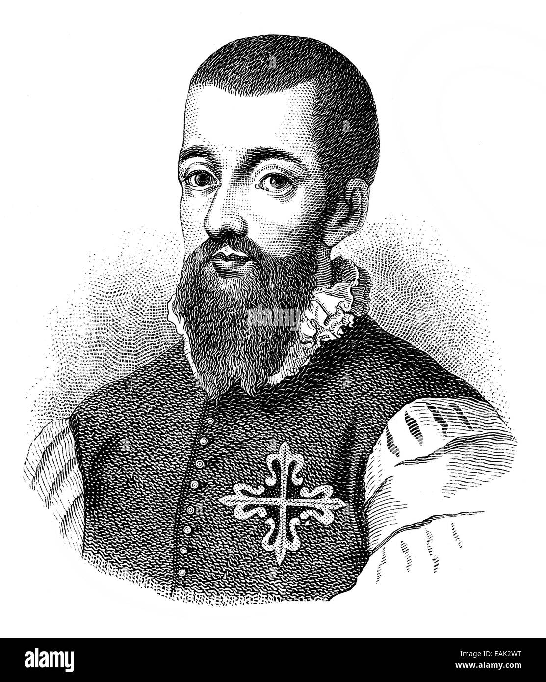 Garcilaso de la Vega, 1503-1536, soldato spagnolo e poeta, von Garcilaso de la Vega, 1503 -1536. ein spanischer Feldherr und Dic Foto Stock