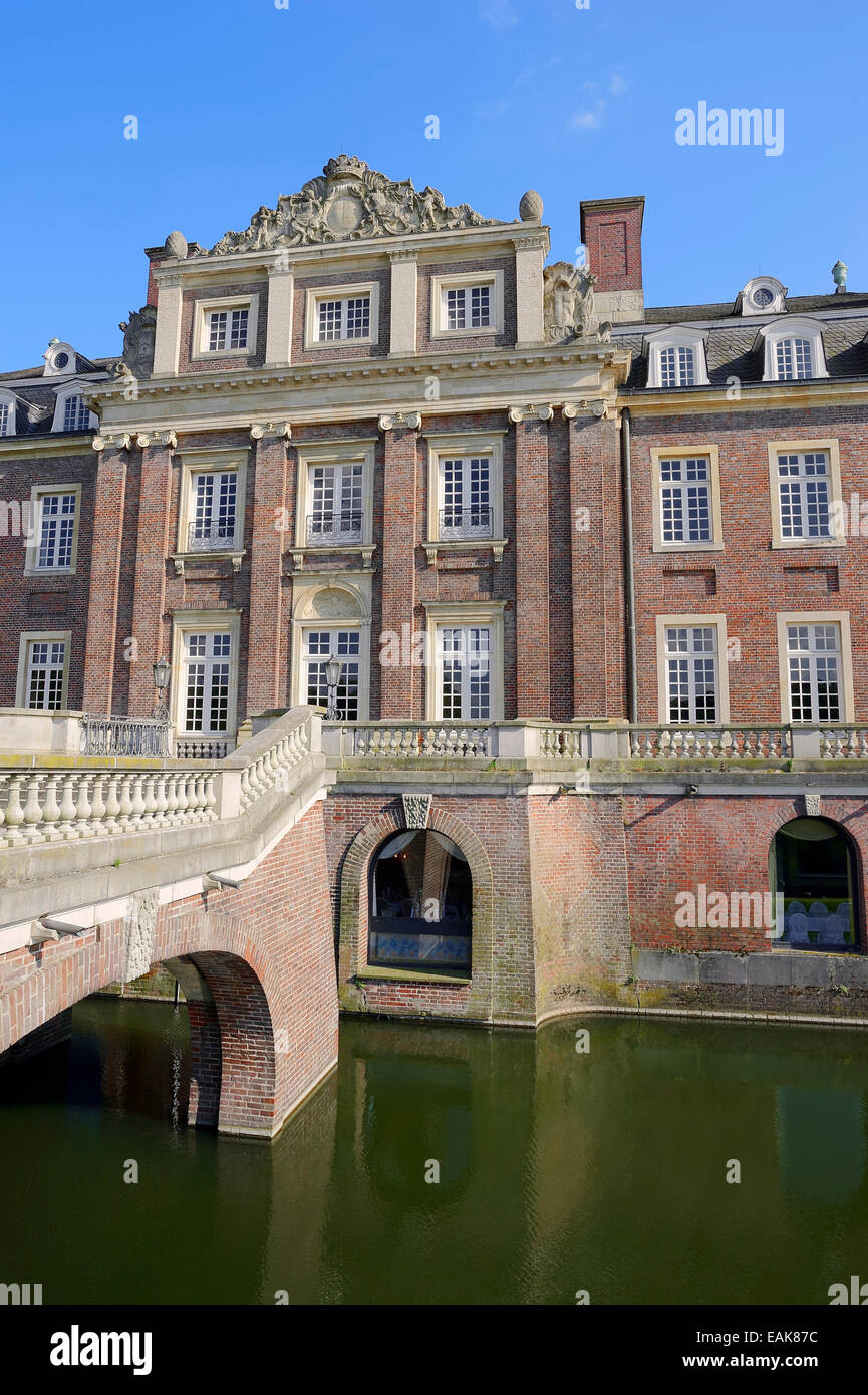 Schloss Nordkirchen Palace, un barocco palazzo moated, sito della Scuola di Finanza NRW, Nordkirchen, Münsterland Foto Stock