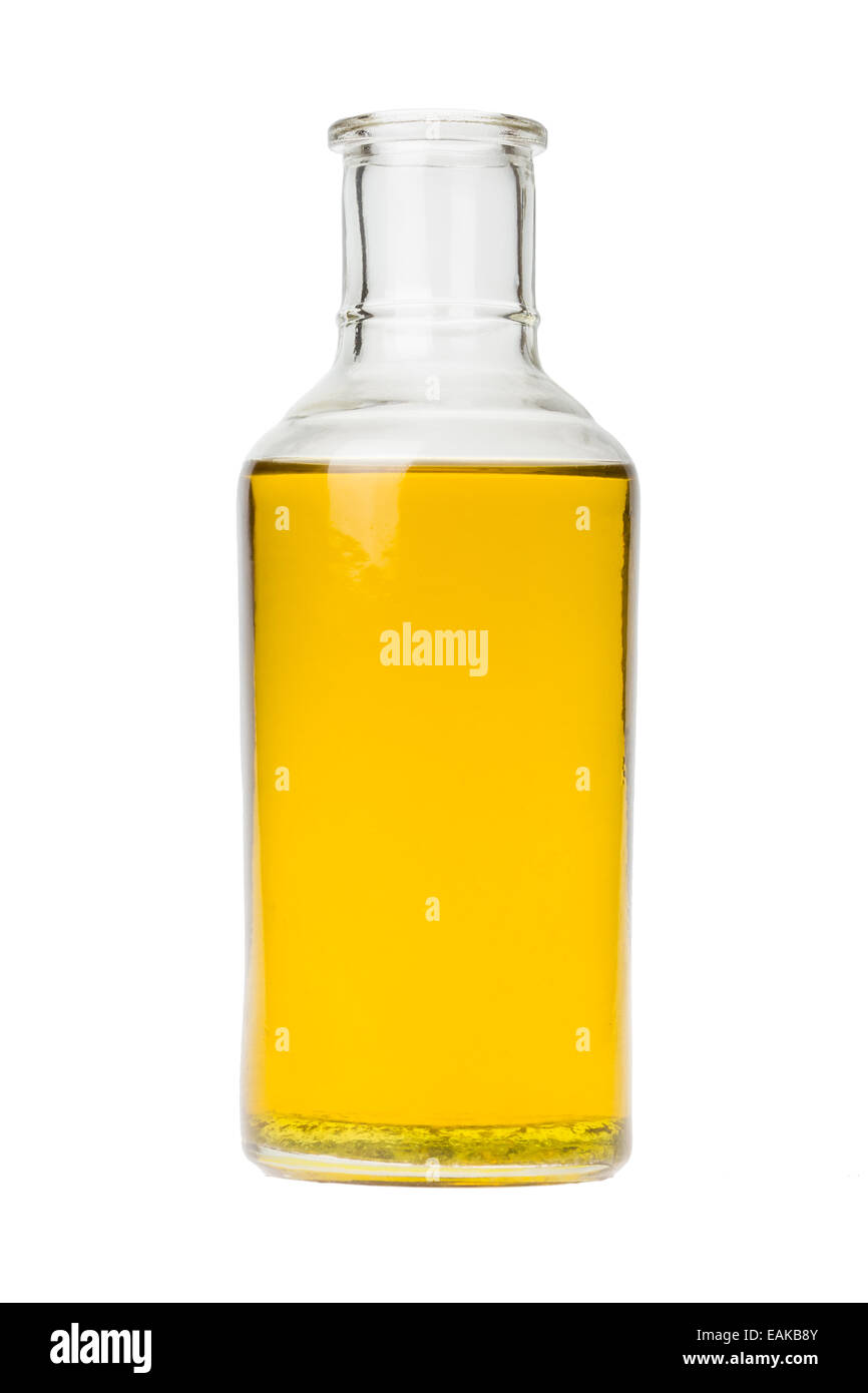 Bottiglia di olio senza tappo Foto Stock