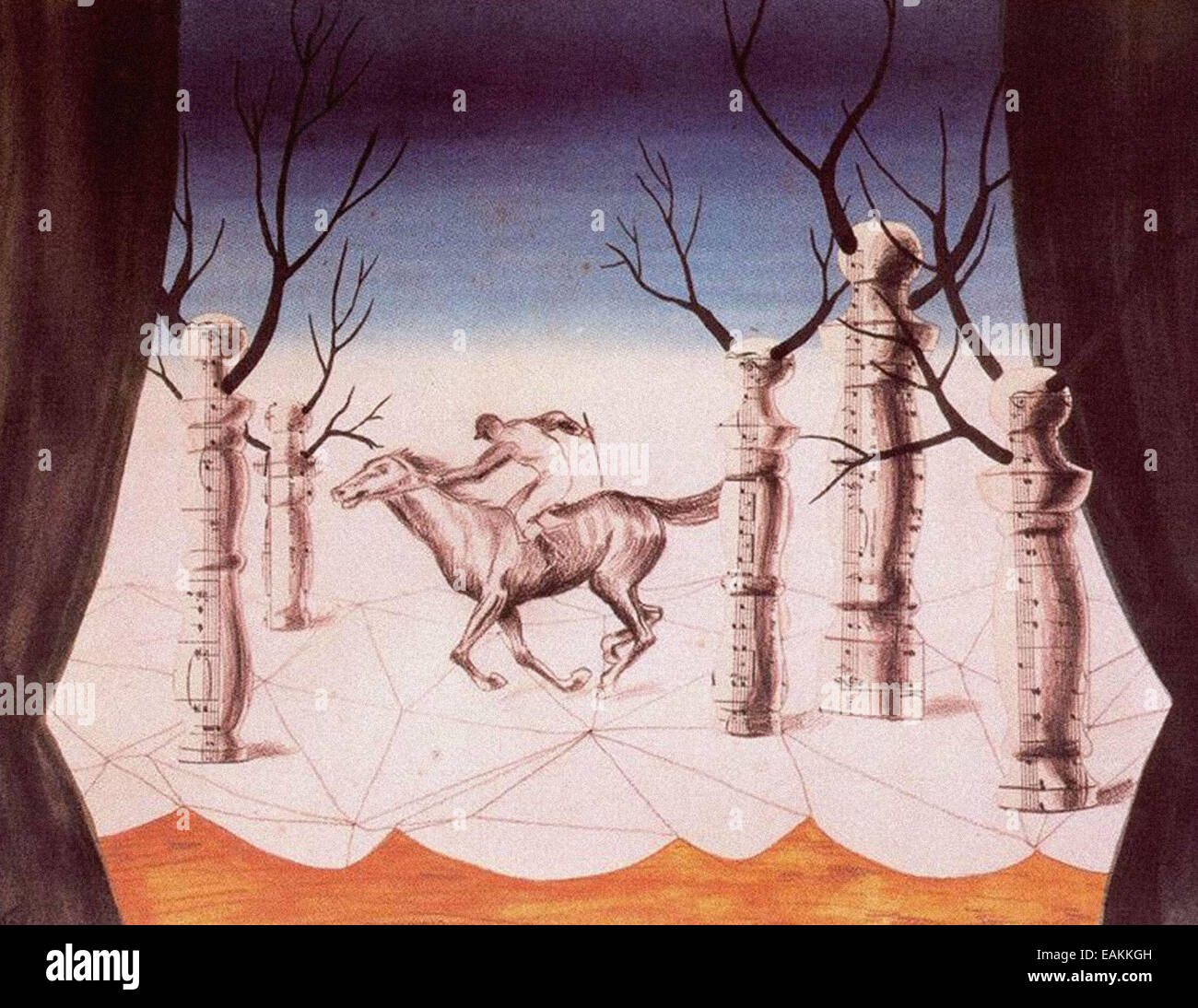 René Magritte Lost Jockey 1 Foto Stock