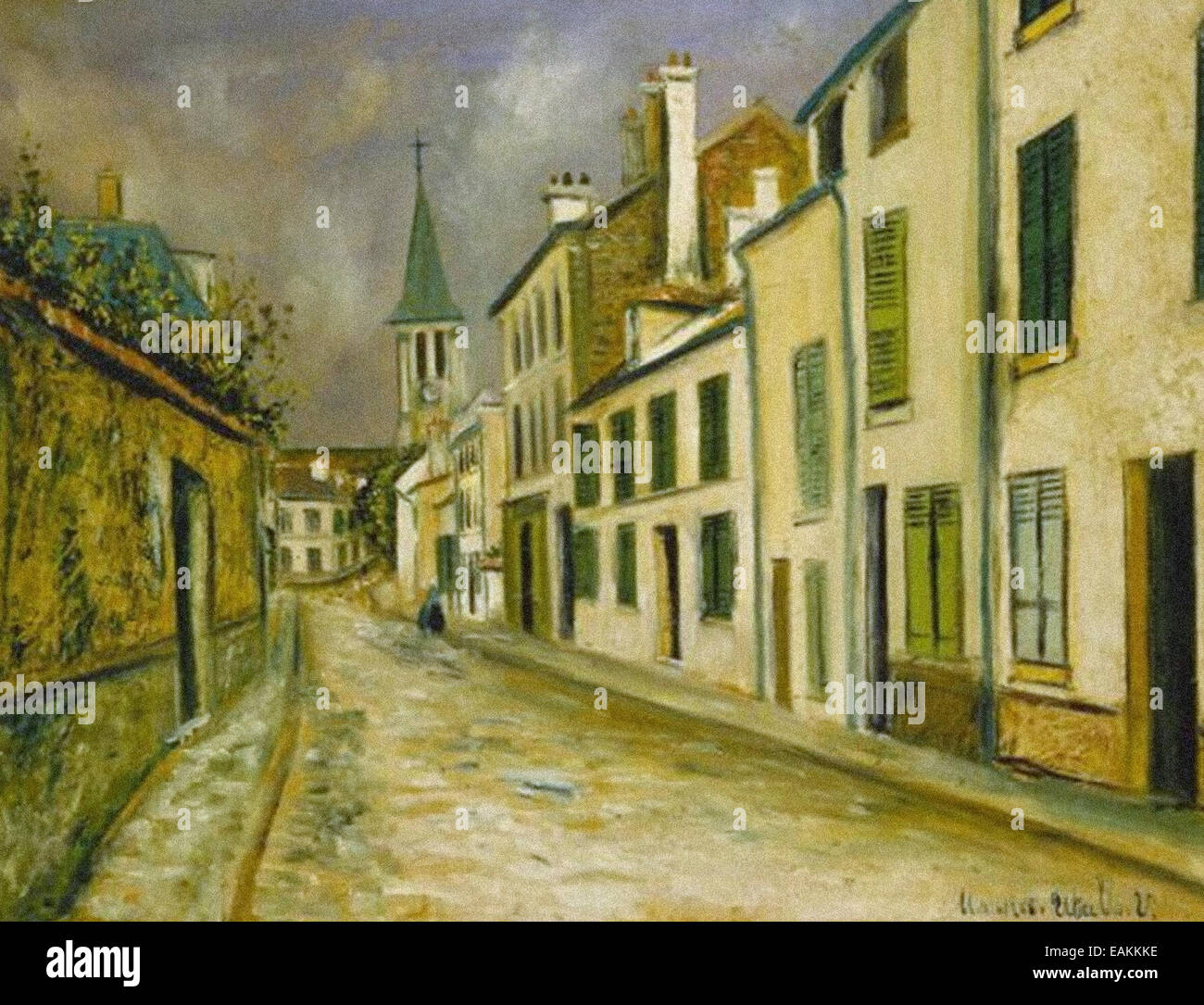 Maurice Utrillo Rue la presenza di macchie Foto Stock
