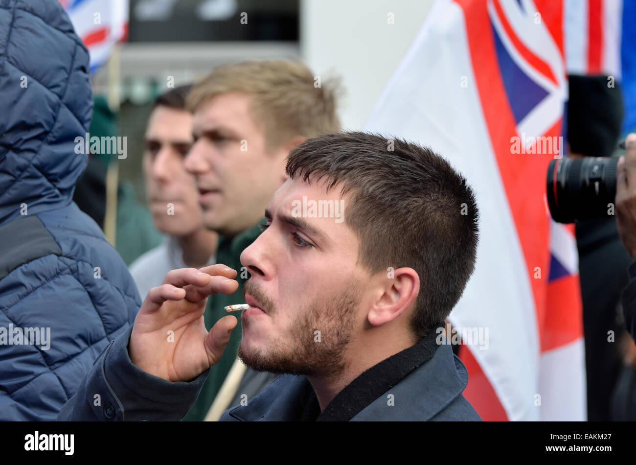 Rochester, Kent, Inghilterra, Regno Unito. La Gran Bretagna prima (destra-wing gruppo politico) marzo a Rochester prima del 2014 da-elezione. Foto Stock