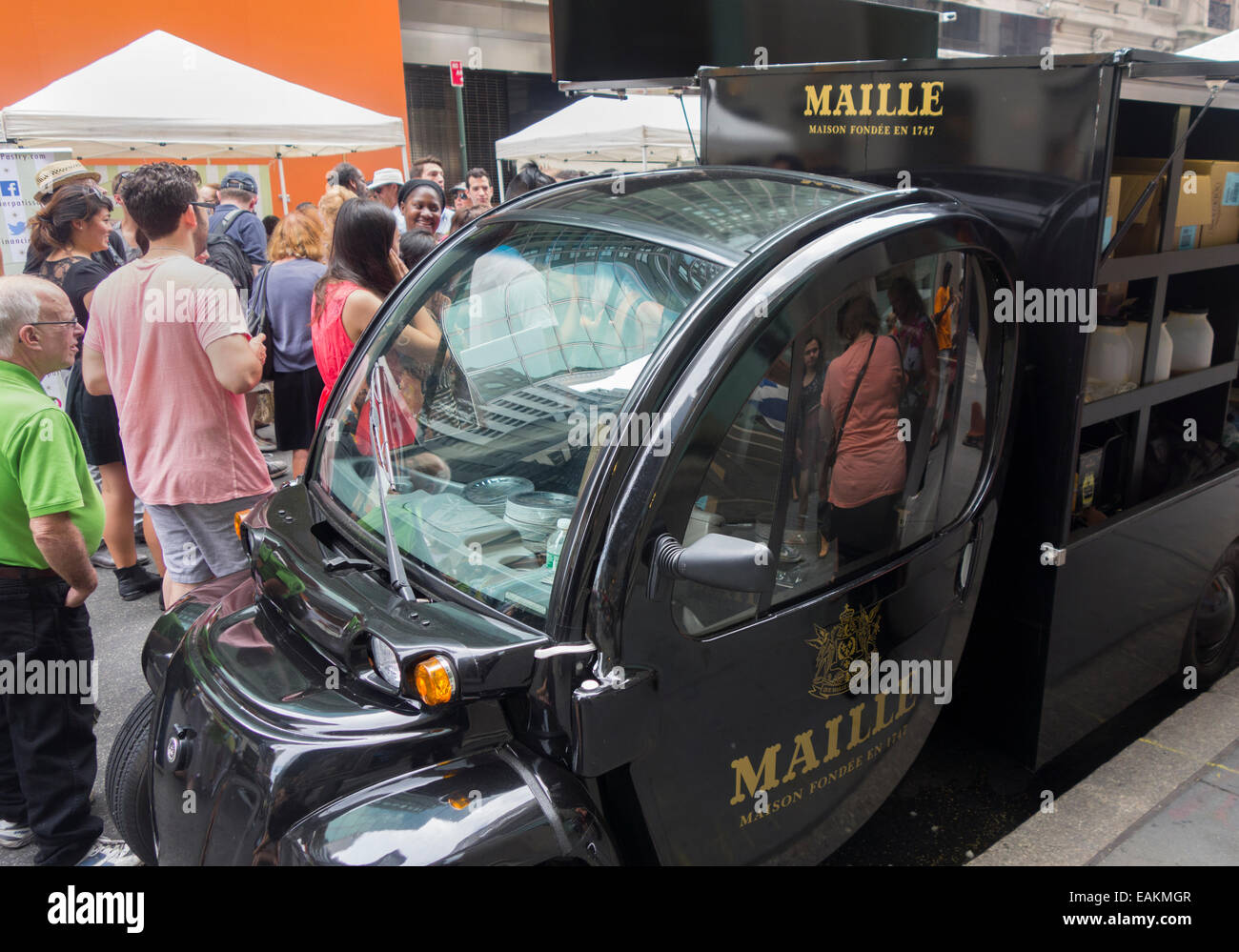 Il giorno della Bastiglia street fair in NYC Foto Stock