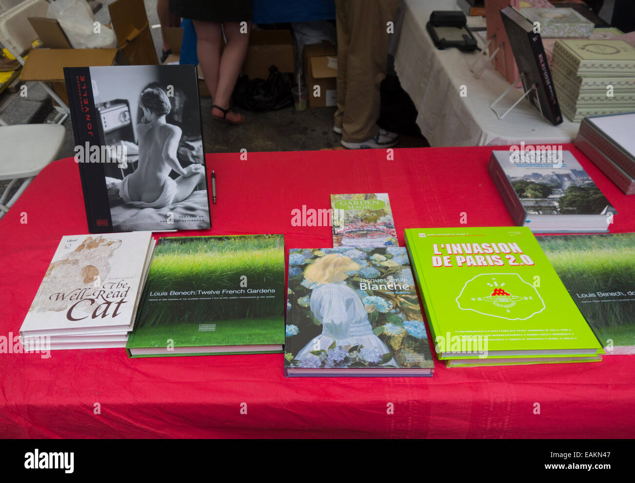 Il giorno della Bastiglia street fair in NYC Foto Stock