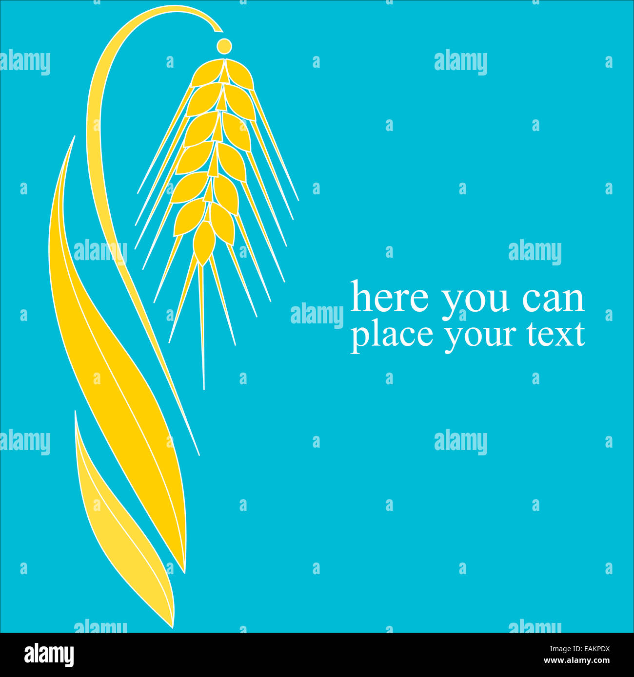 Illustrazione Vettoriale spica Foto Stock