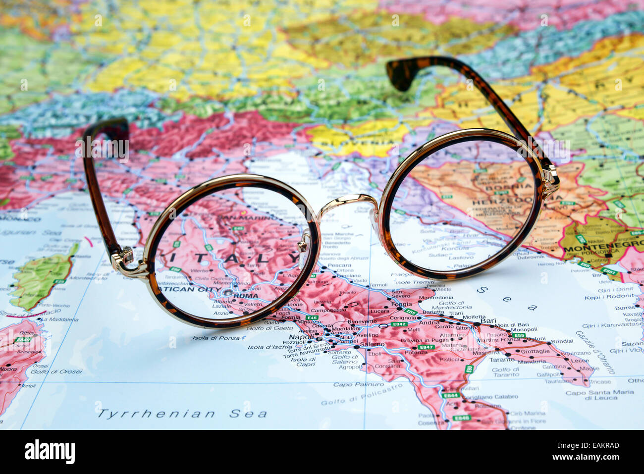 Europa italia mappa immagini e fotografie stock ad alta risoluzione - Alamy