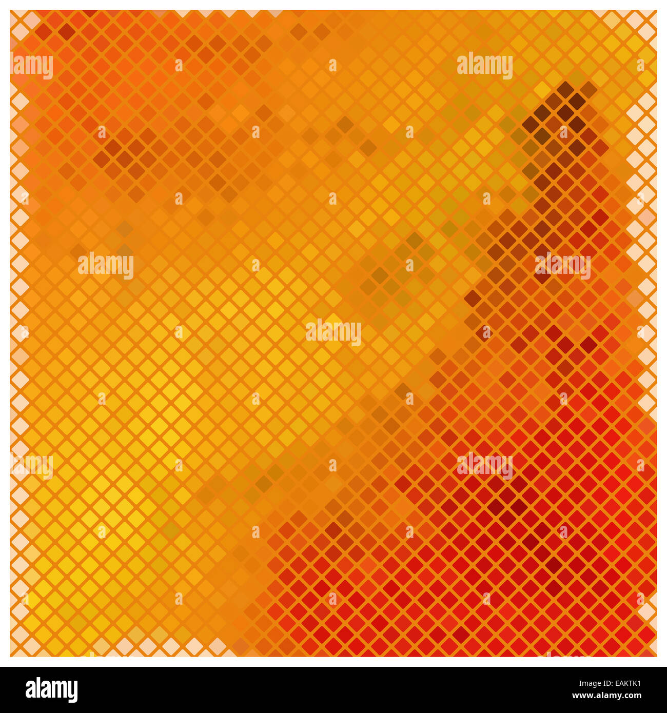 Mosaico con colori caldi Foto Stock