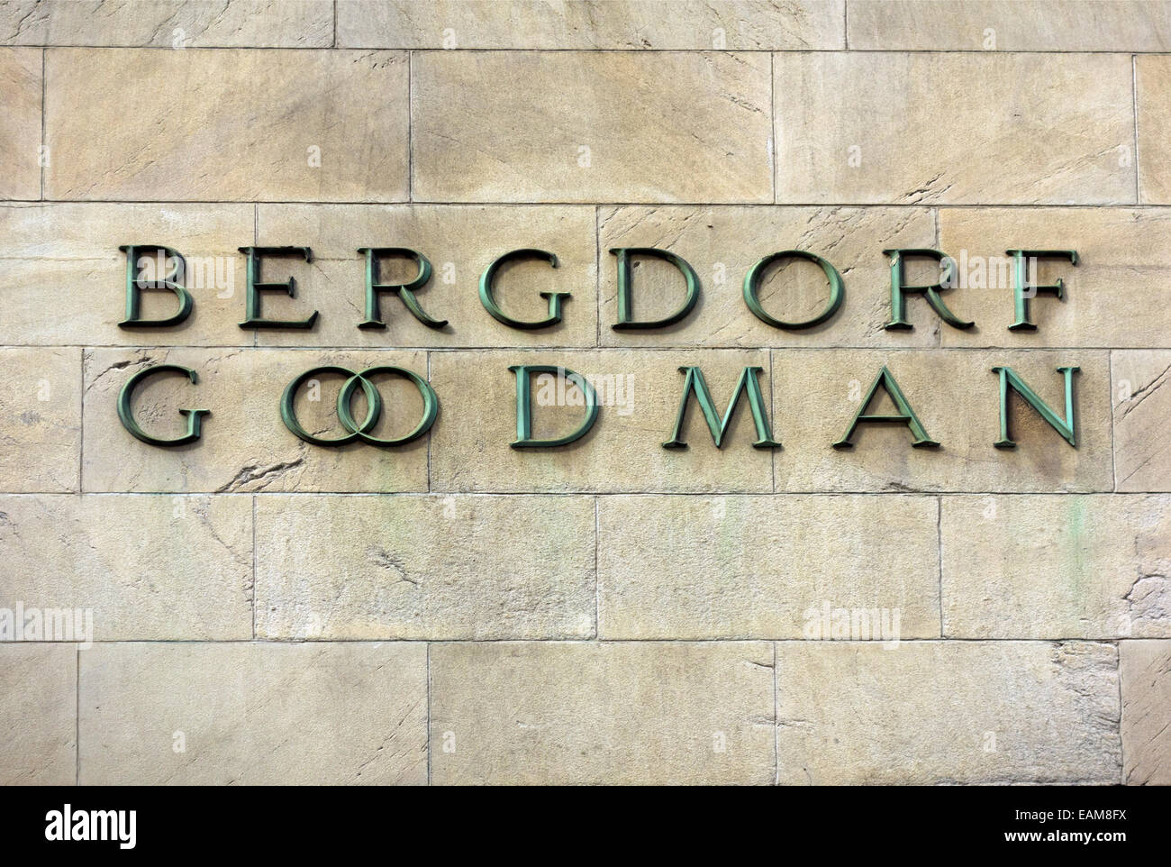 Bergdorf Goodman store in New York City NYC Foto Stock