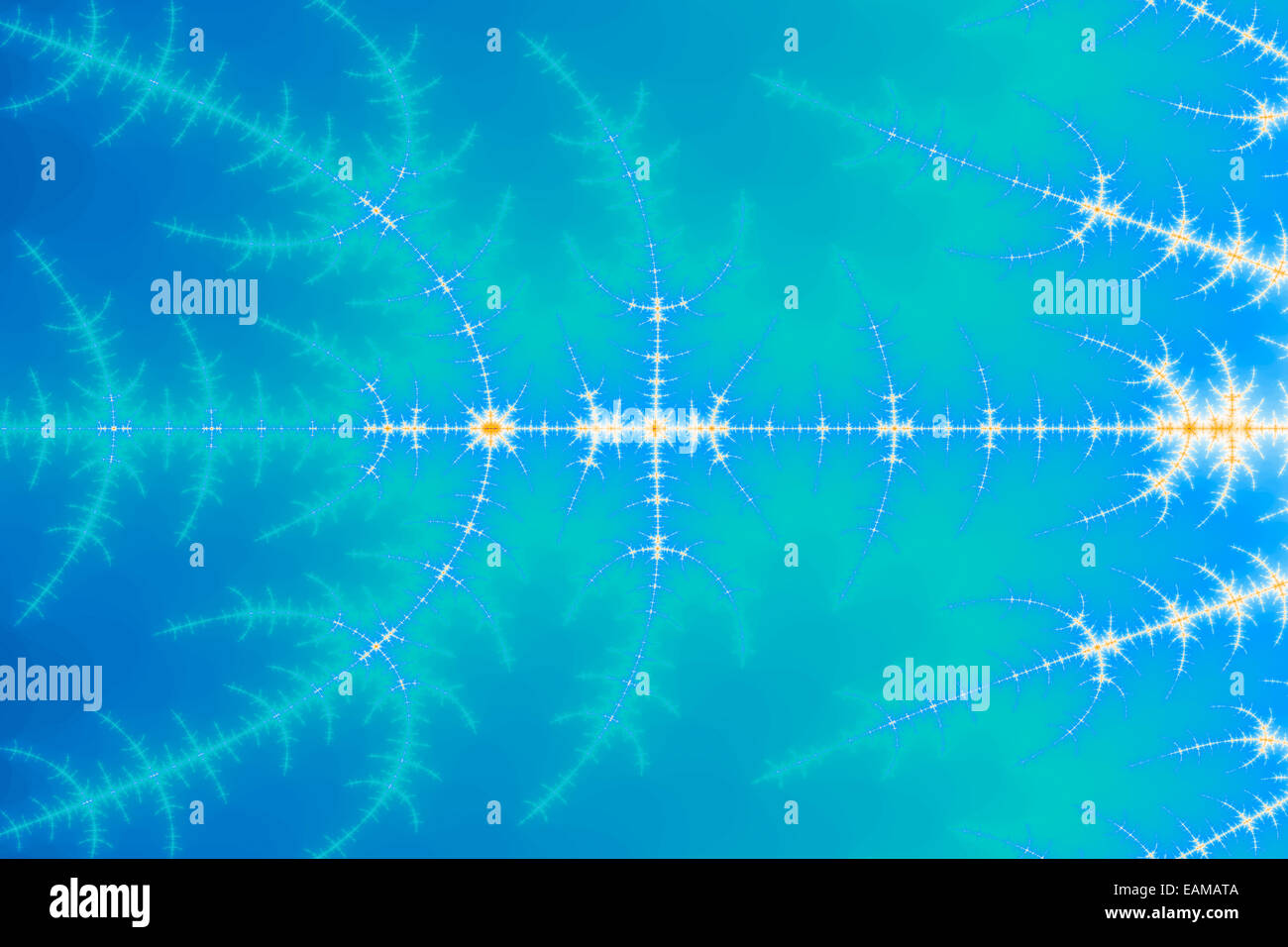 Un generati digitalmente colorato sfondo frattale basata sul set di Mandelbrot Foto Stock