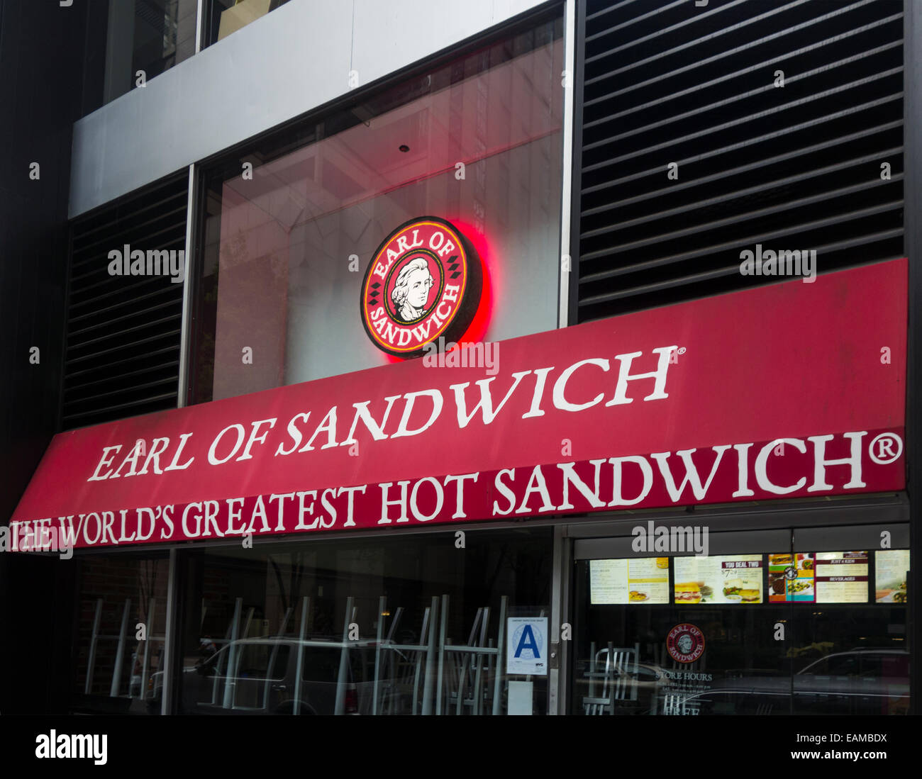 Conte di sandwich Ristorante nella città di New York Foto Stock
