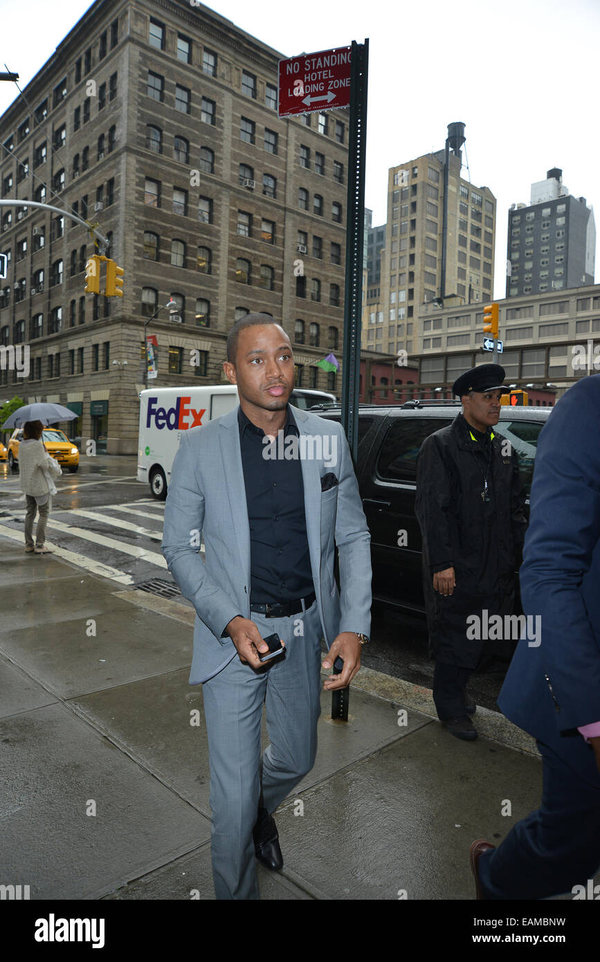 New York Candids dotate: Terrence Jenkins dove: Manhattan, New York, Stati Uniti quando: 15 Maggio 2014 Foto Stock