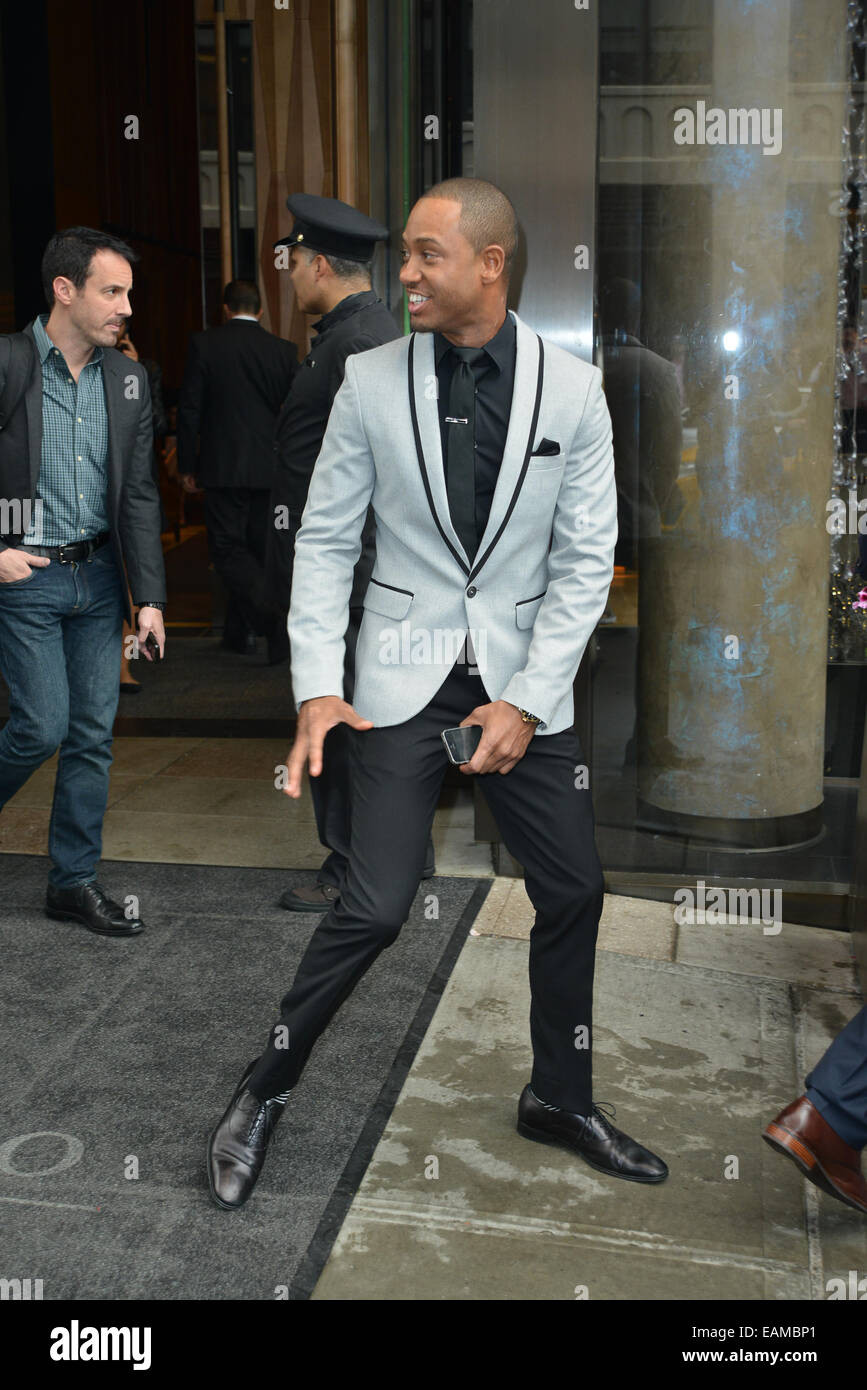 New York Candids dotate: Terrence Jenkins dove: Manhattan, New York, Stati Uniti quando: 15 Maggio 2014 Foto Stock